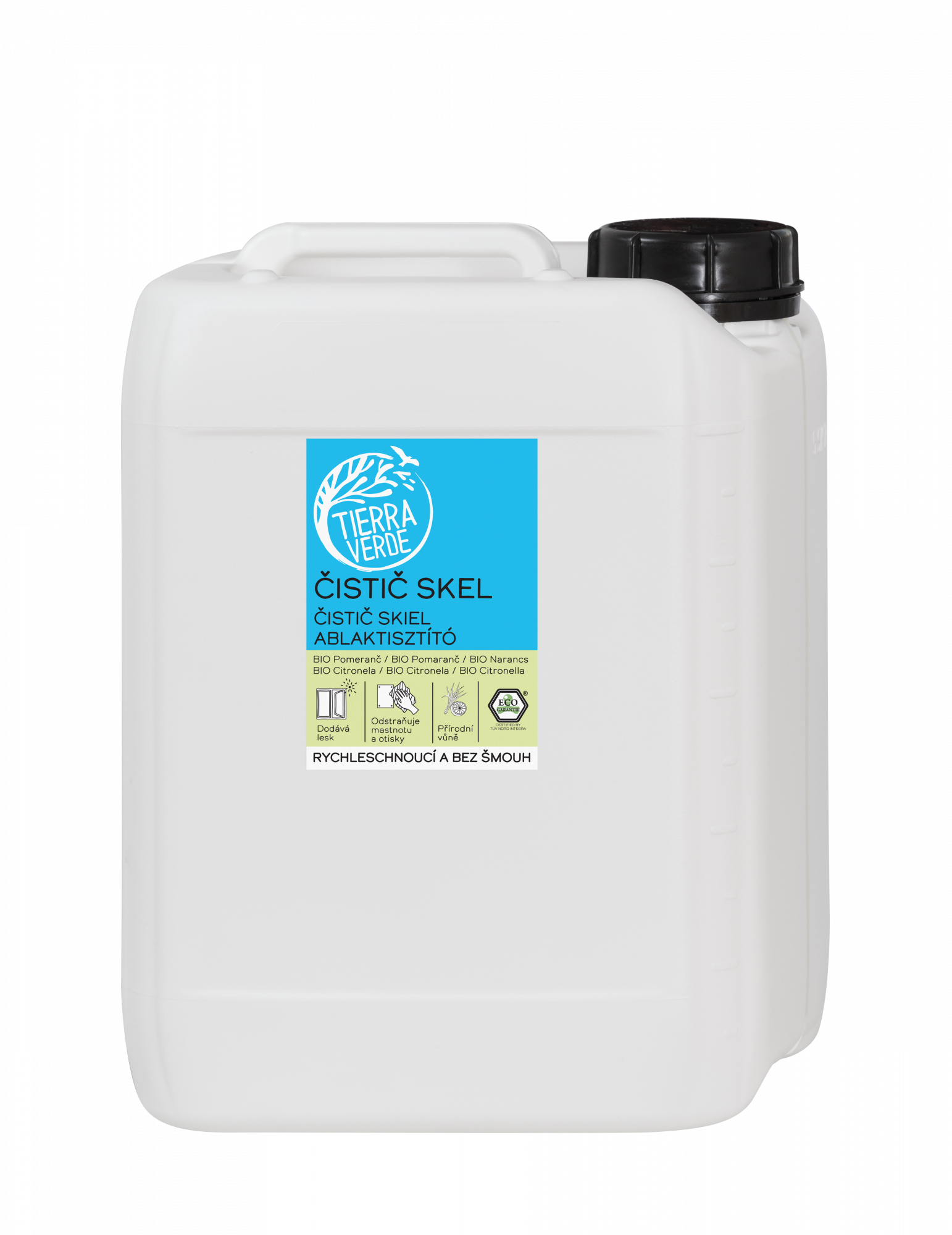 Tierra Verde Čistič skel s BIO pomerančem a citronelou - 5 l Tierra Verde