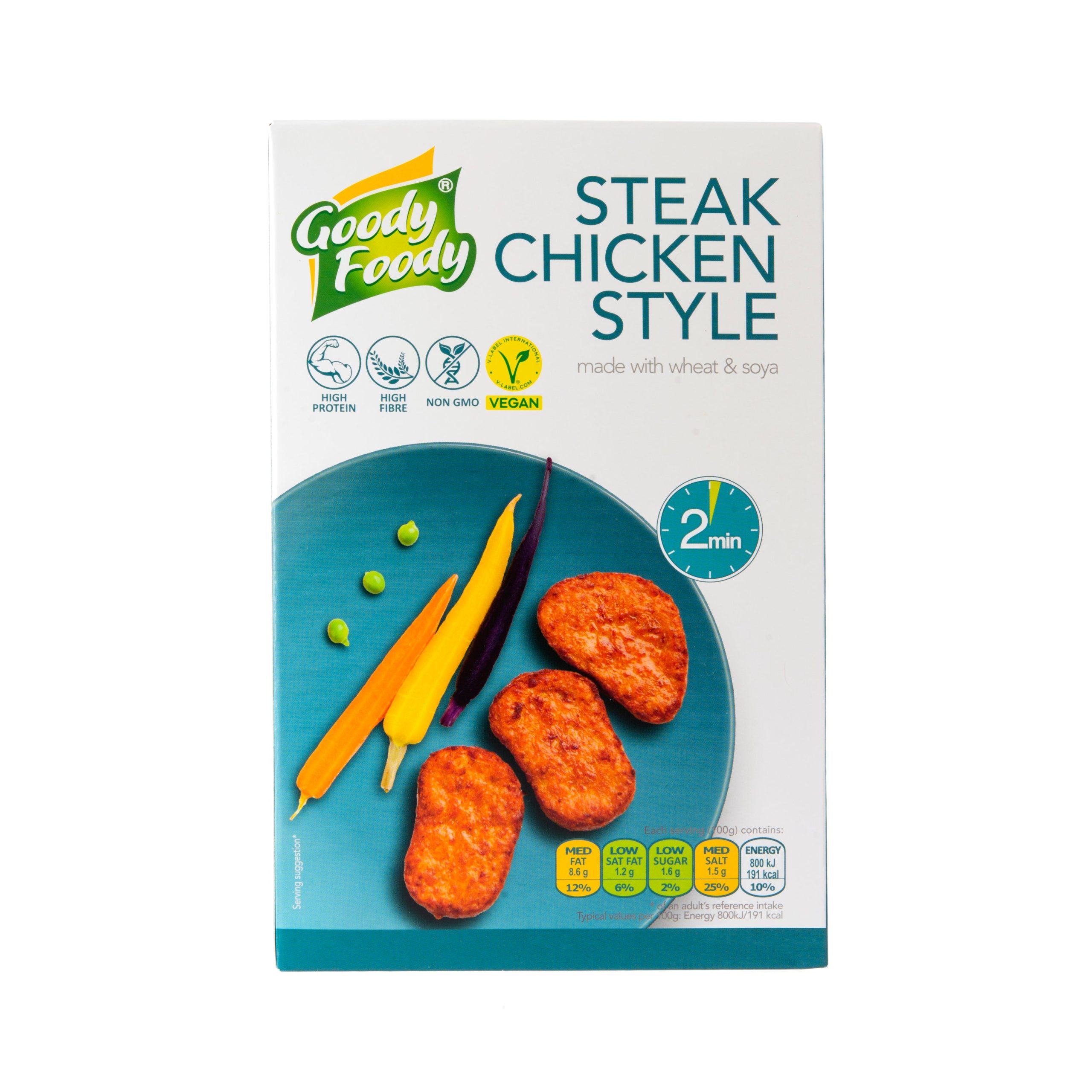 Veganská alternativa kuřecího řízku 145 g   GOODY FOODY Goody Foody