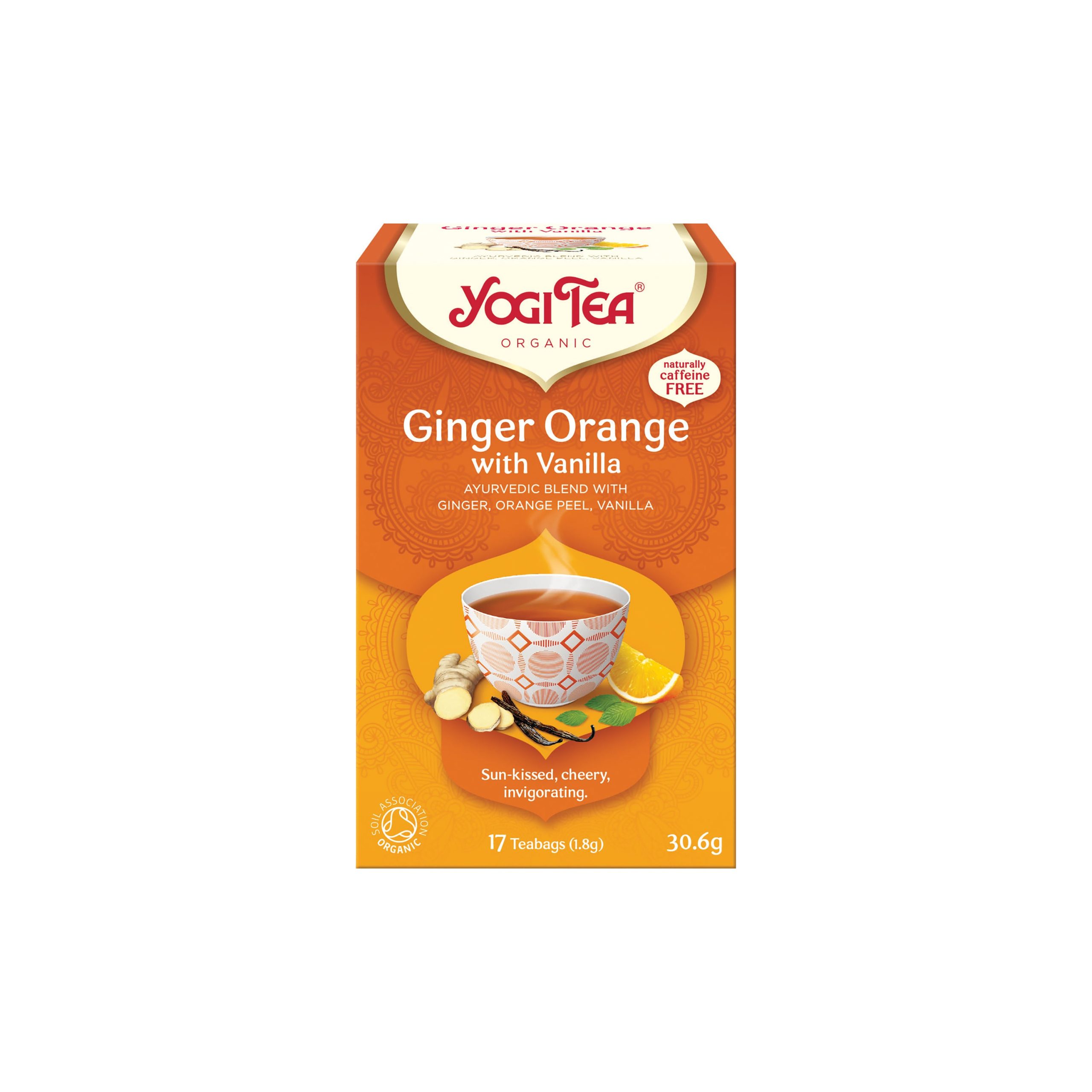 Yogi Tea Čaj Zázvor Pomeranč s vanilkou BIO - nálev. sáčky (17 x 2