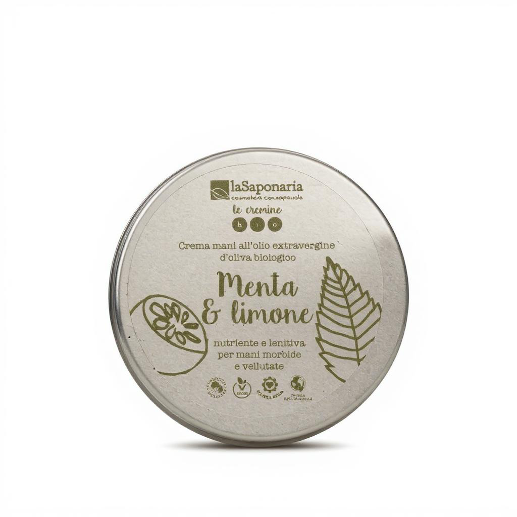 laSaponaria Krém na ruce s mátou a citrónem BIO (60 ml) laSaponaria