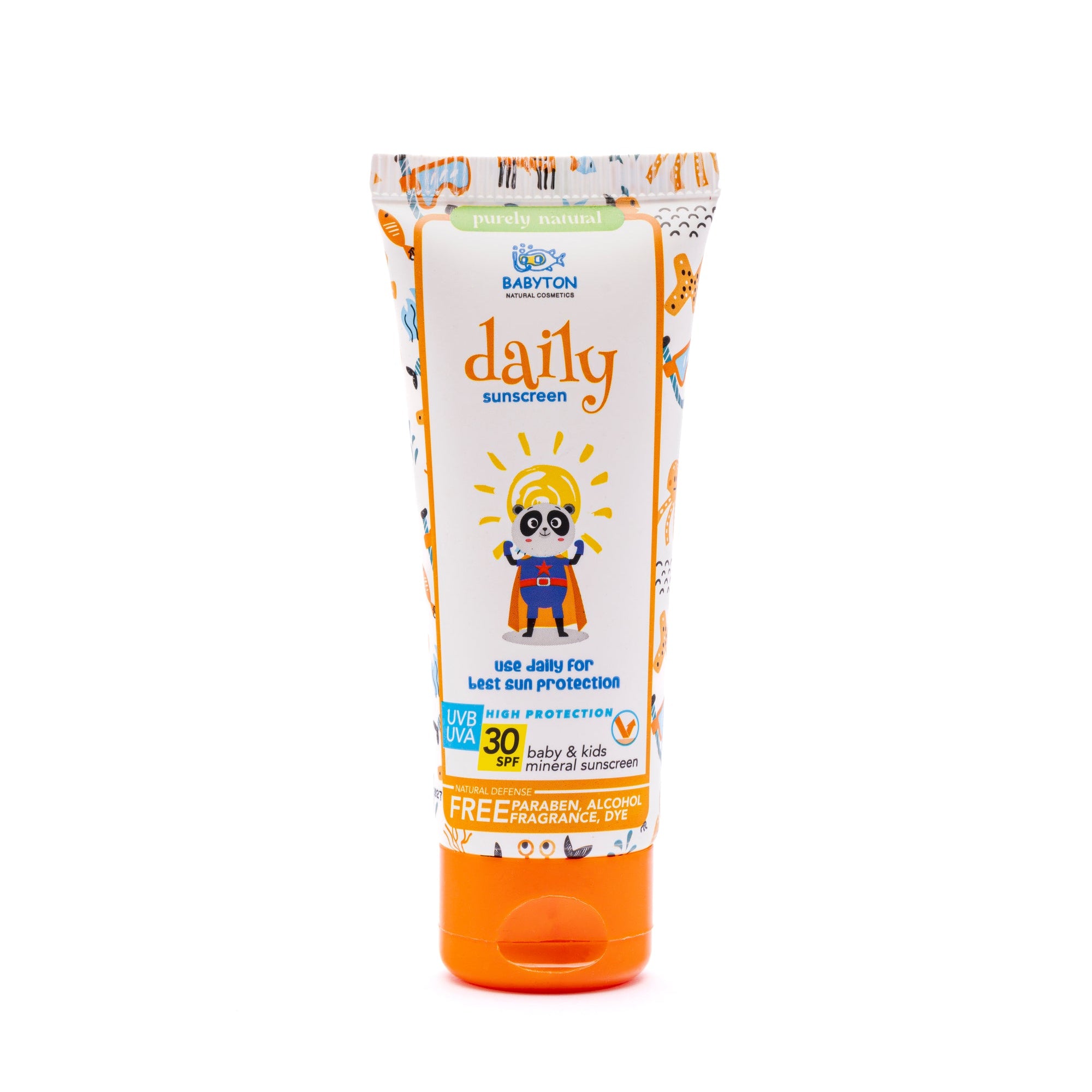 Babyton Opalovací krém pro děti SPF 30 DAILY - 50 ml - s přírodním minerálním filtrem Babyton
