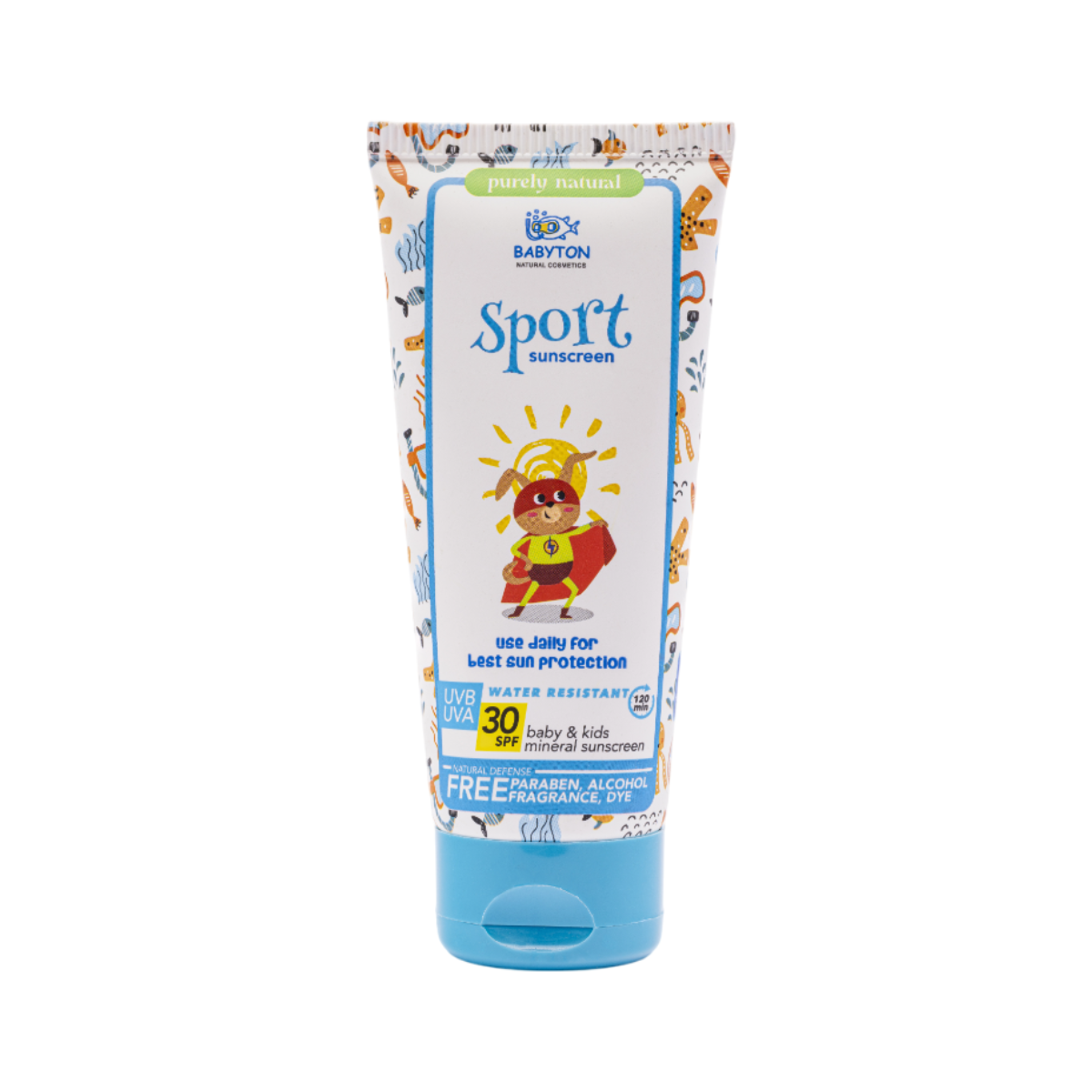 Babyton Opalovací krém pro děti SPF 30 SPORT (100 ml) - s přírodním minerálním filtrem Babyton