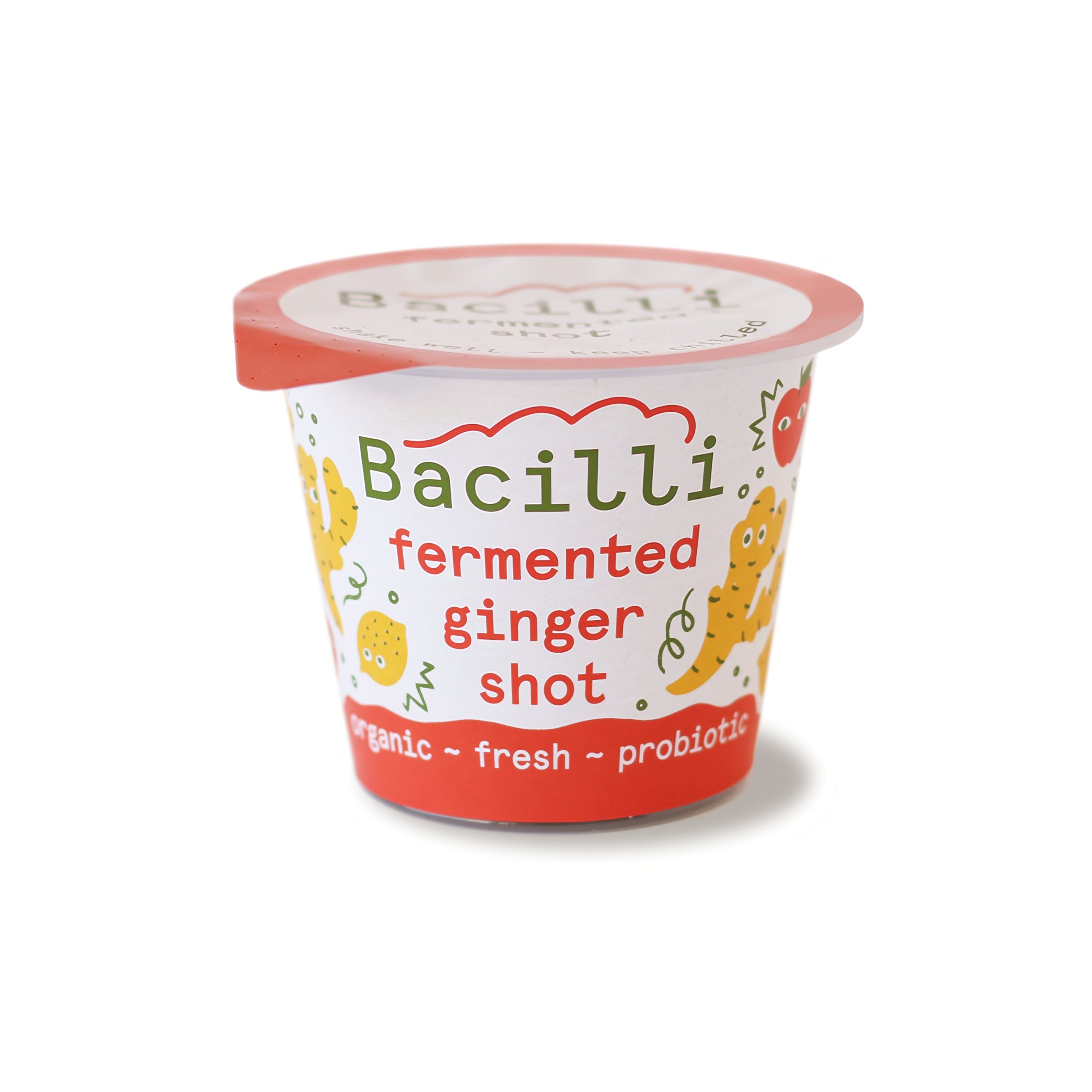 Bacilli Shot zázvorový fermentovaný BIO (100 ml) - čerstvý nepasterovaný produkt Bacilli