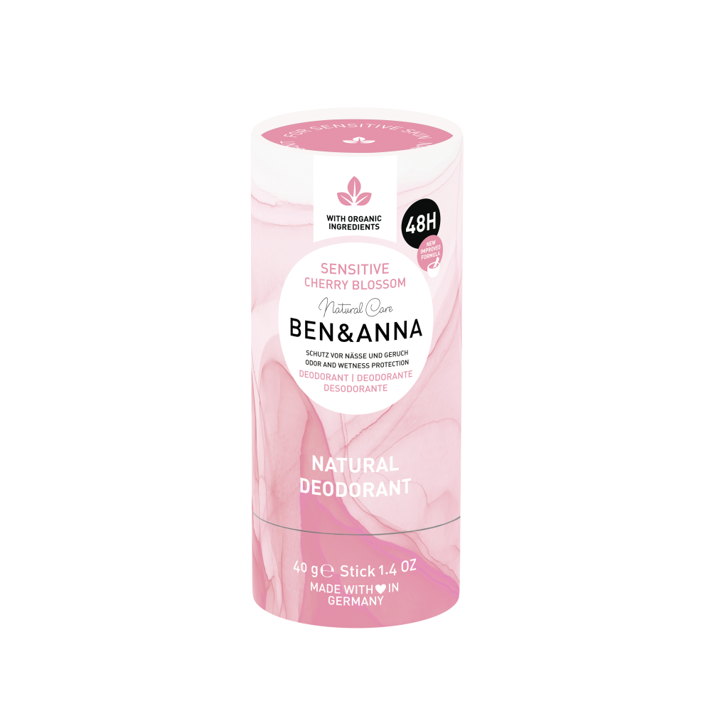 Ben & Anna Tuhý deodorant Sensitive (40 g) - Třešňový květ - bez obsahu jedlé sody Ben & Anna
