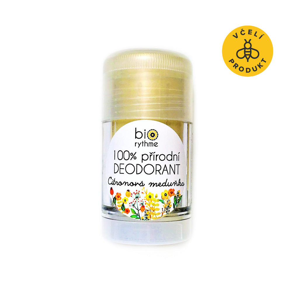 Biorythme Tuhý deodorant Citronová meduňka - 30 g - svěží bylinno-citrusová vůně Biorythme