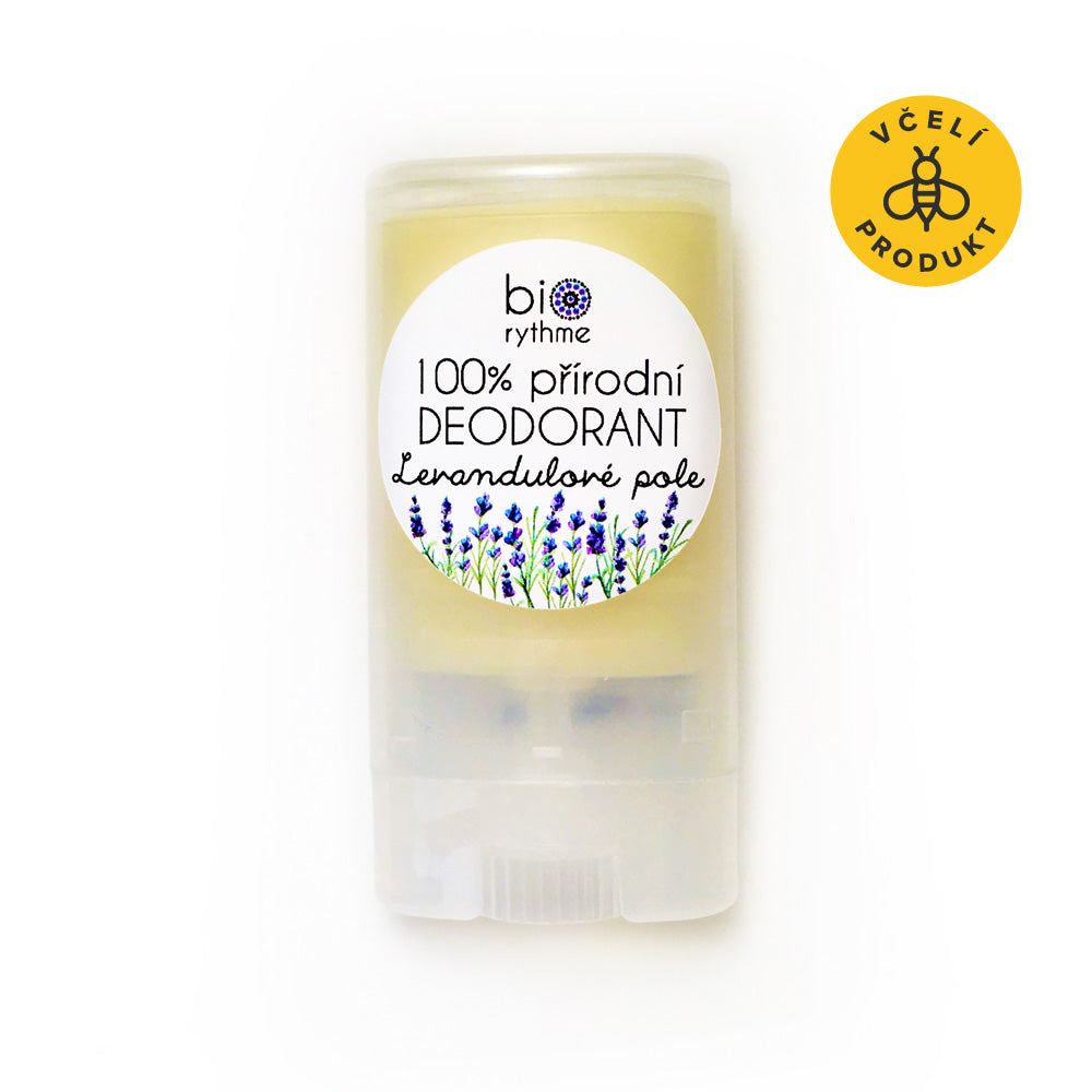Biorythme Tuhý deodorant Levandulové pole - 15 g - s čistou levandulovou silicí Biorythme