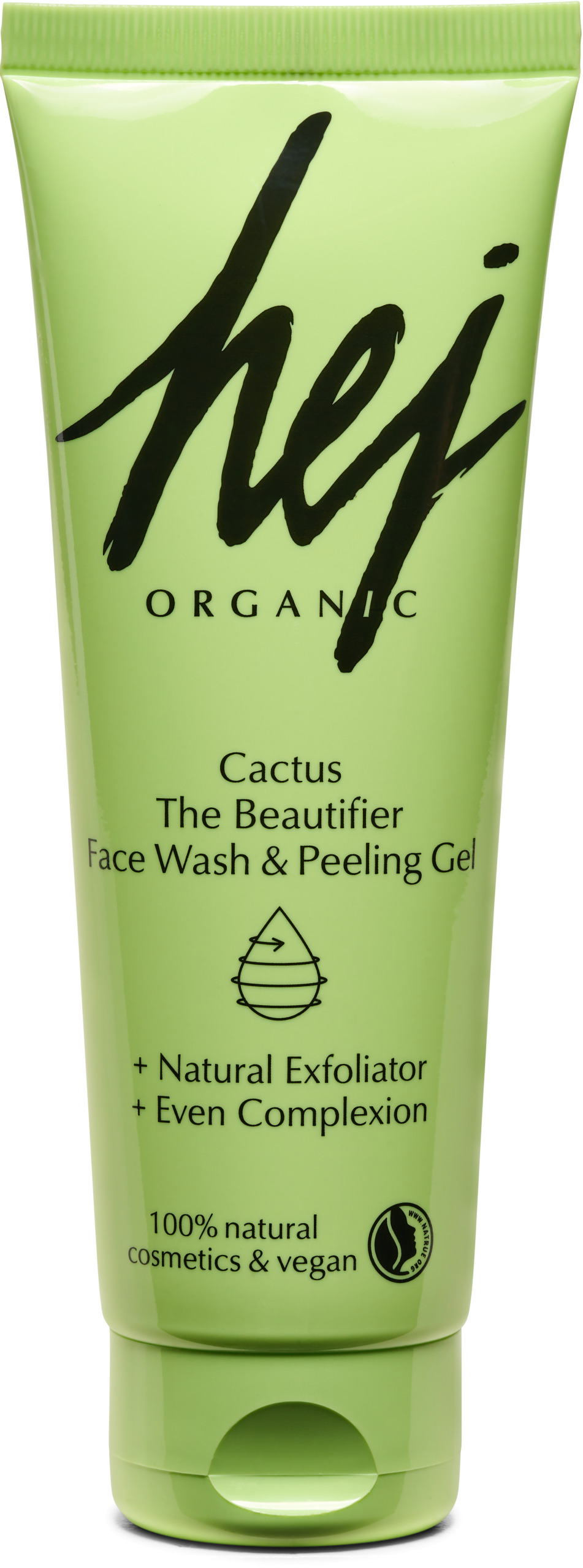 Hej Organic Čisticí pleťový gel a peeling 2v1 s kaktusem (125 ml) - pro všechny typy pleti Hej Organic