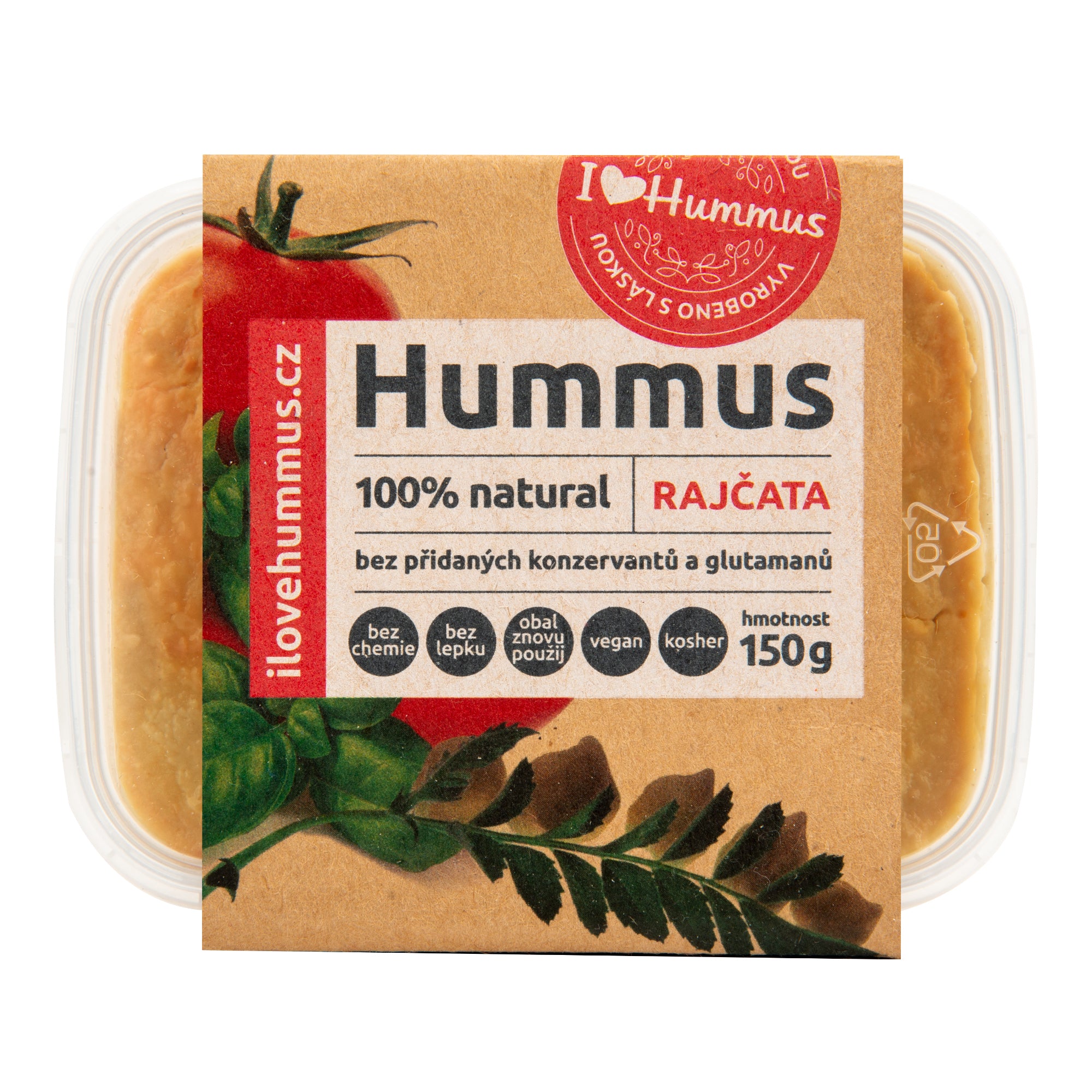 I Love Hummus Hummus s rajčaty (150 g) I Love Hummus
