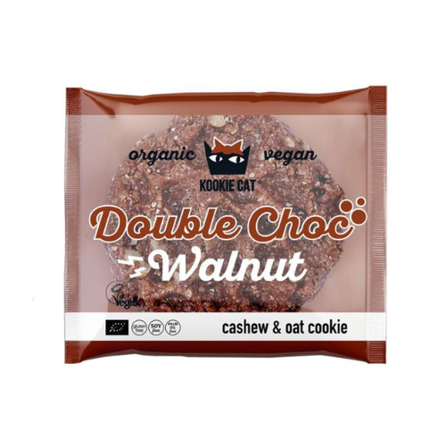 Kookie Cat Sušenka dvojitá čokoláda s vlašskými ořechy BIO (50 g) - bez lepku a umělých přísad Kookie Cat