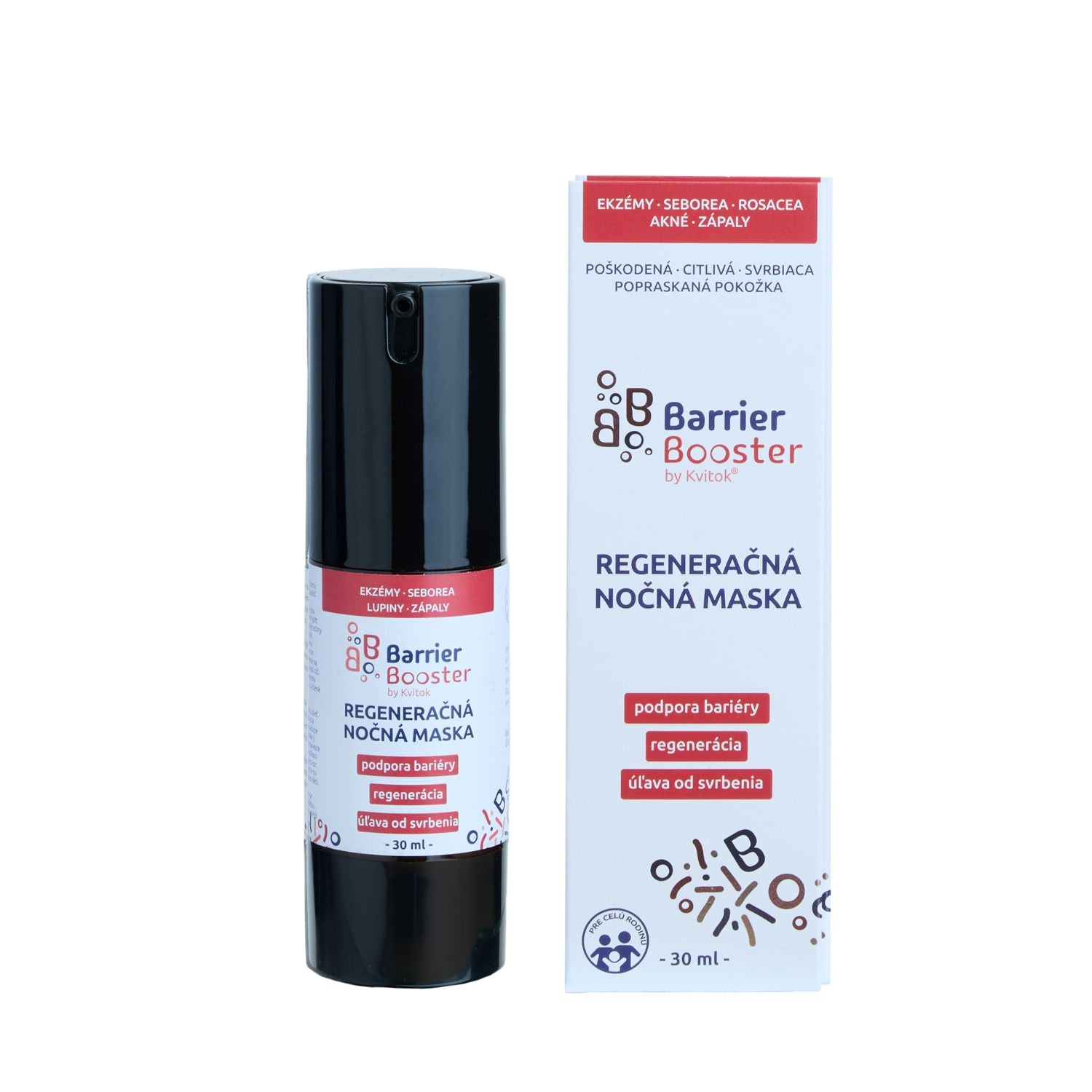 Kvitok Barrier Booster Regenerační noční maska (30 ml) - intenzivně hydratuje a zklidňuje Kvitok