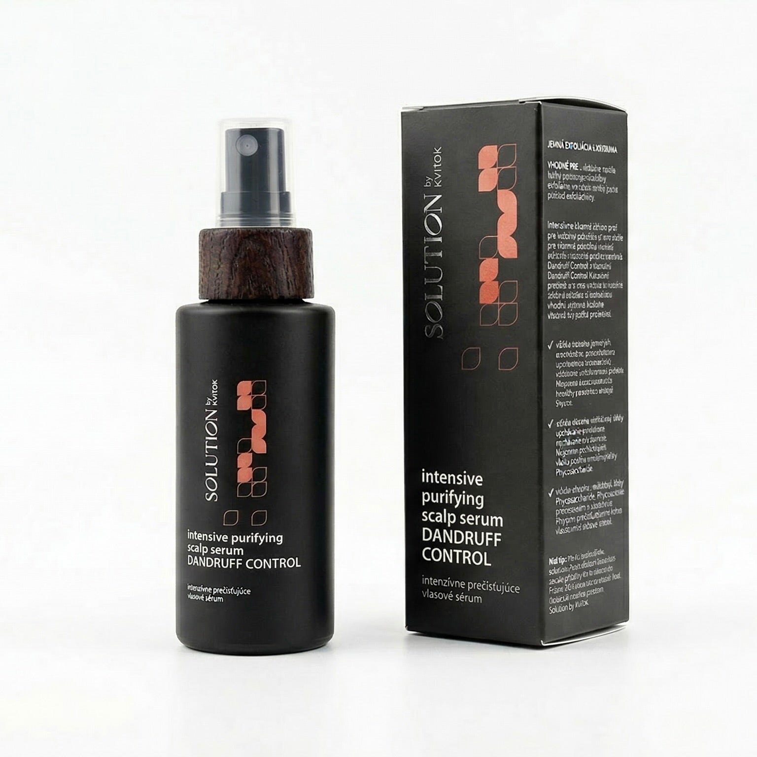 Kvitok Solution Intenzivní pročišťující vlasové sérum Dandruff Control (50 ml) - na suché i mastné lupy a svědění Kvitok