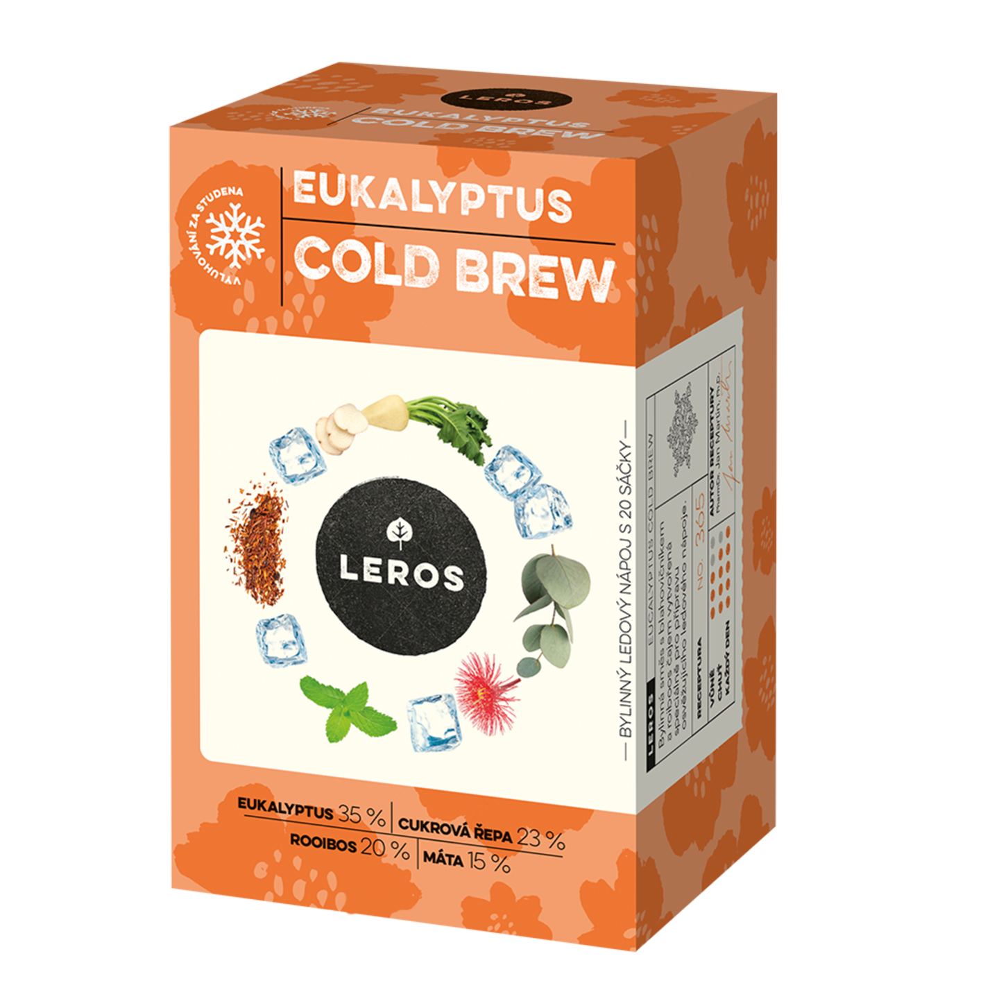 LEROS Bylinná směs Eukalyptus Cold Brew - nálev. sáčky (20 x 1