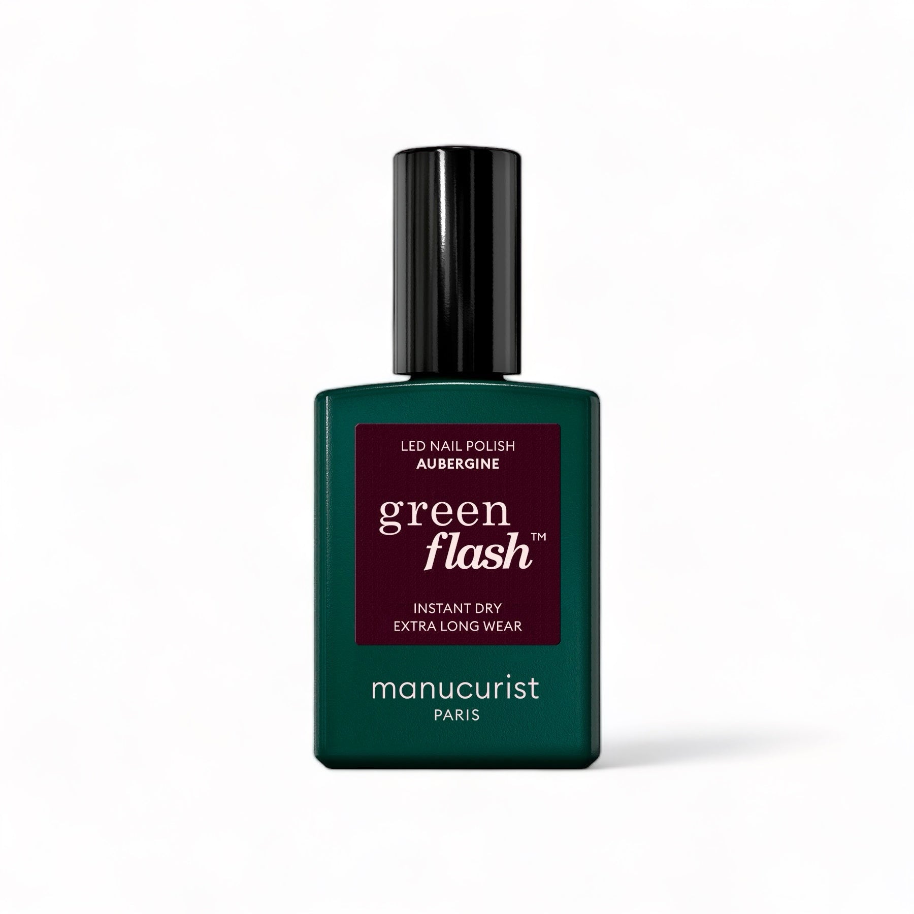 Manucurist Green Flash LED gel lak na nehty - Aubergine (15 ml) - sytě fialová lilková barva Manucurist