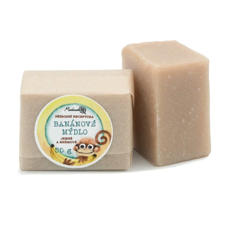 Medarek Tuhé mýdlo - banánové (50 g) - s kokosovým a banánovým olejem Medarek