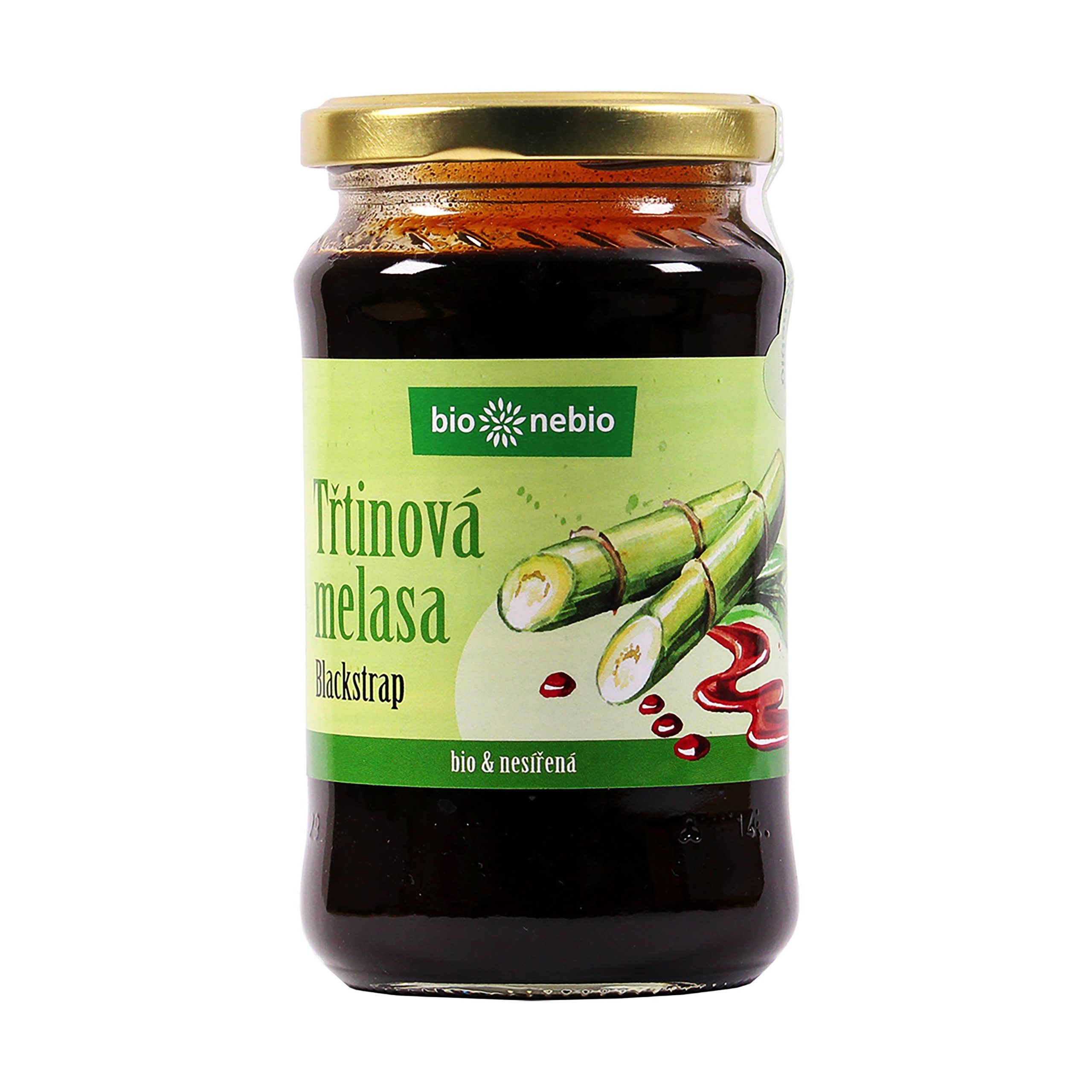 Melasa třtinová nesířená 450 g BIO   BIO NEBIO Bio nebio