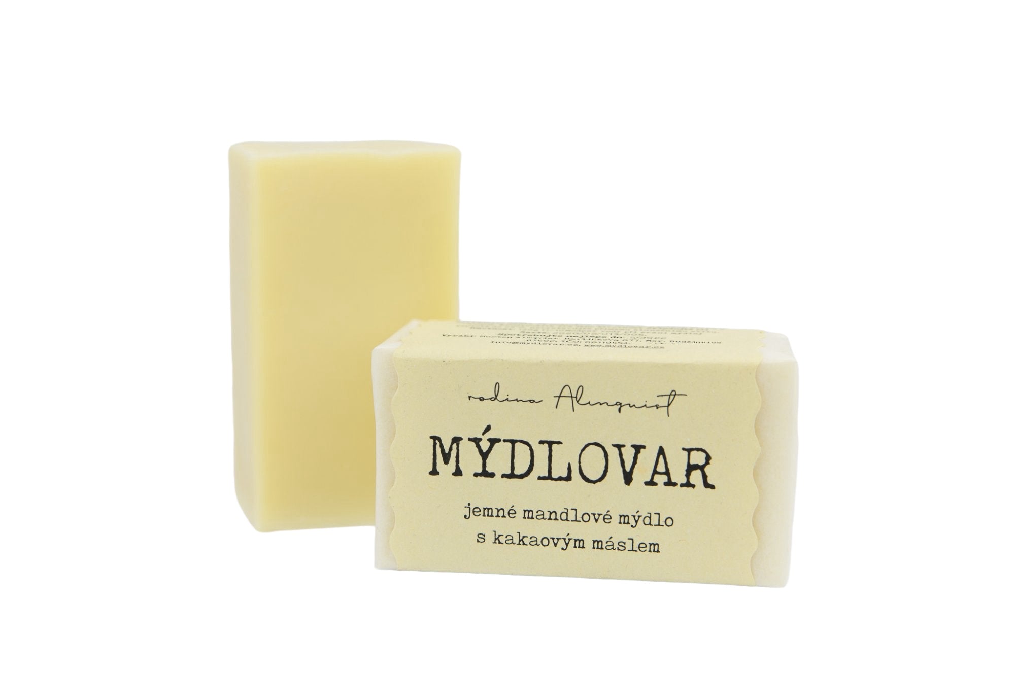 Mýdlovar Jemné mandlové mýdlo s kakaovým máslem - 120 g - vhodné i pro cíti a miminka Mýdlovar