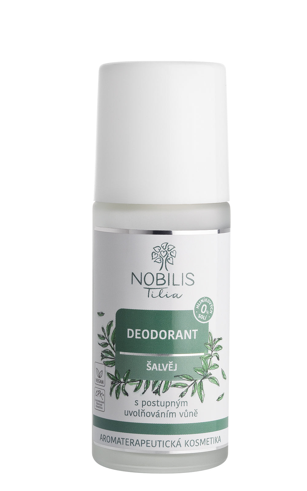 Nobilis Tilia Deodorant roll-on - šalvěj (50 ml) - s unikátním pozvolným účinkem Nobilis Tilia
