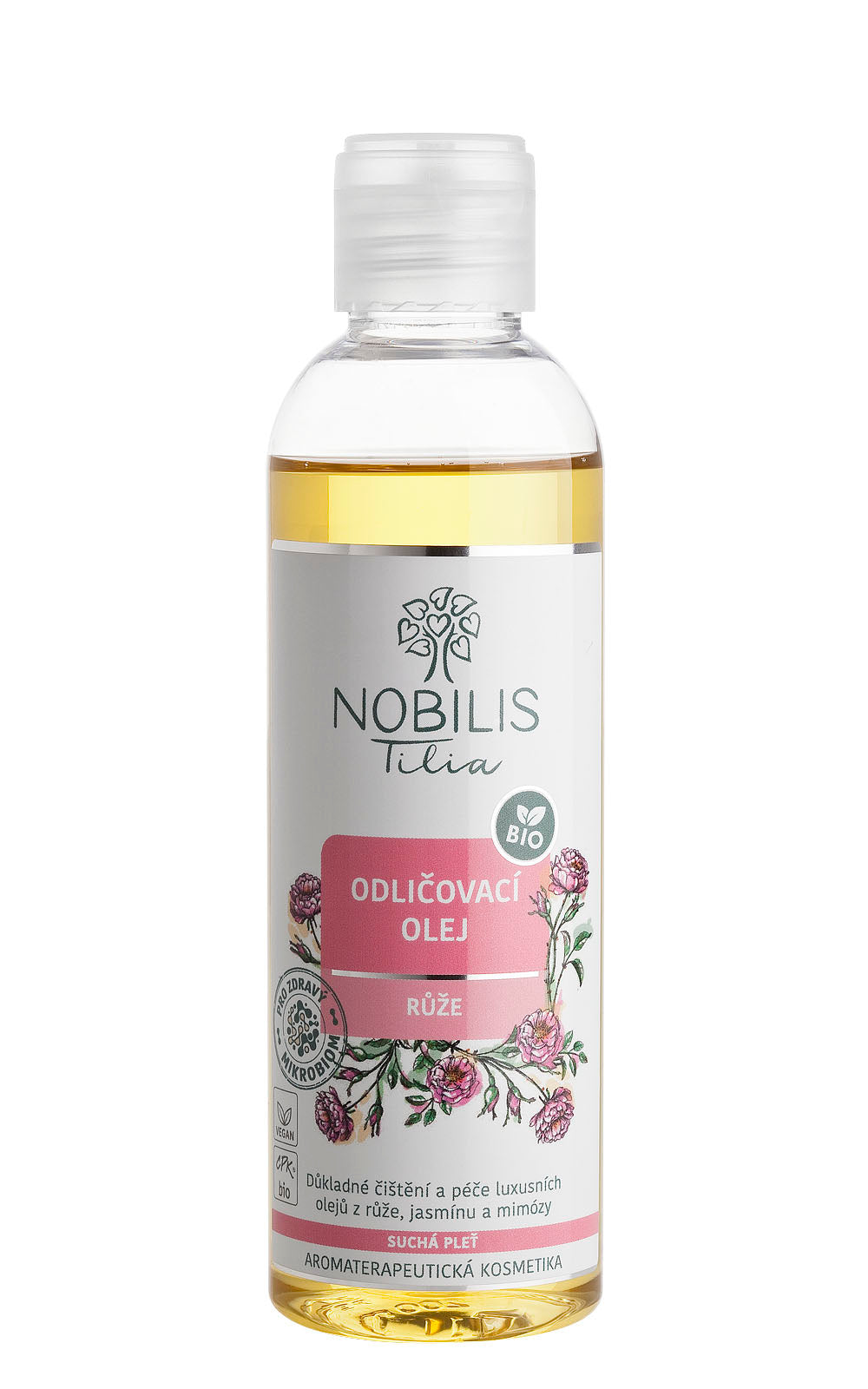 Nobilis Tilia Odličovací olej Růže BIO (200 ml) - pro suchou pleť Nobilis Tilia