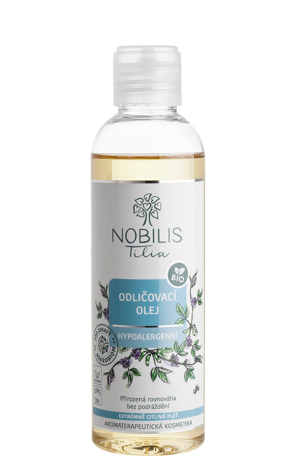 Nobilis Tilia Odličovací olej hypoalergenní BIO (200 ml) - pro citlivou pleť Nobilis Tilia
