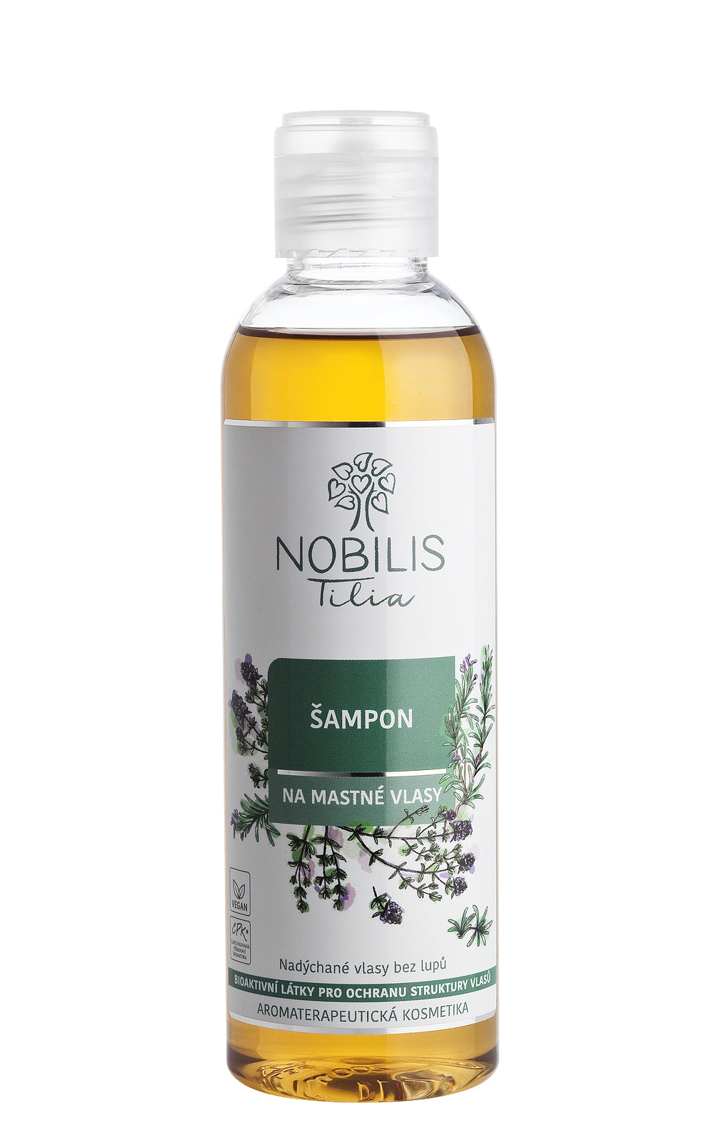 Nobilis Tilia Šampon na mastné vlasy (200 ml) - se zeleným čajem