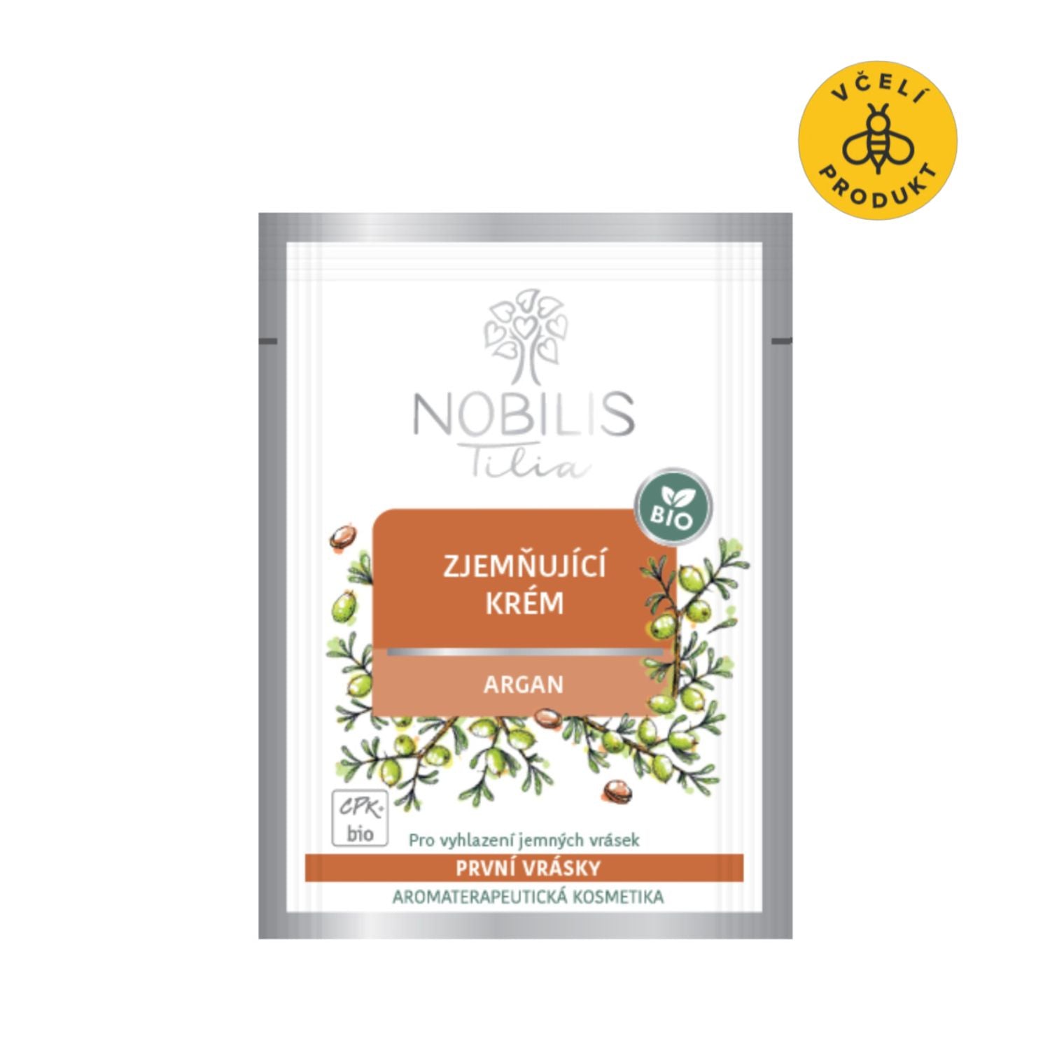 Nobilis Tilia Zjemňující krém Argan BIO - 2 ml - vzorek - exp. 06/2026 - extra porce vitality Nobilis Tilia