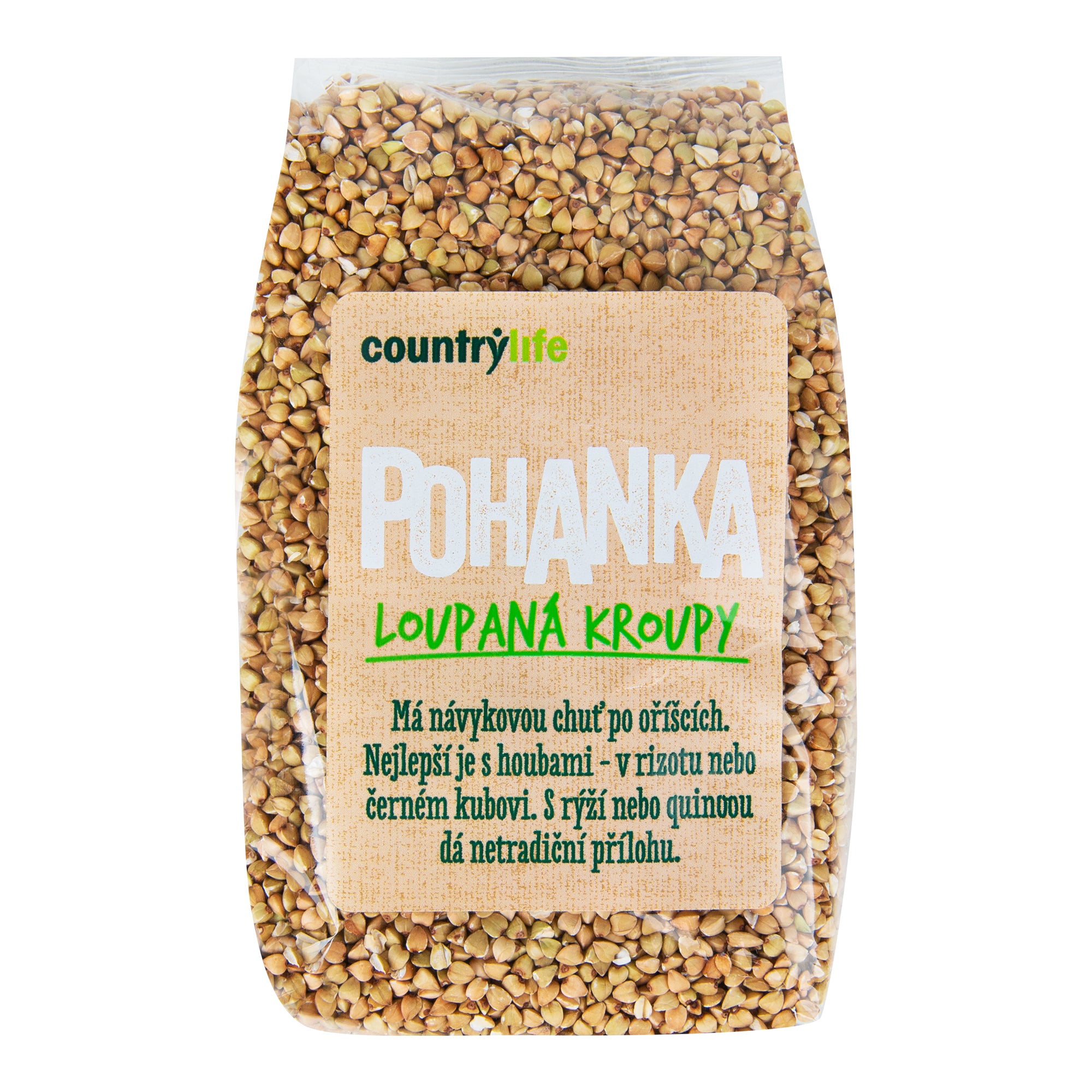 Pohanka loupaná kroupy 500 g   COUNTRY LIFE Country Life