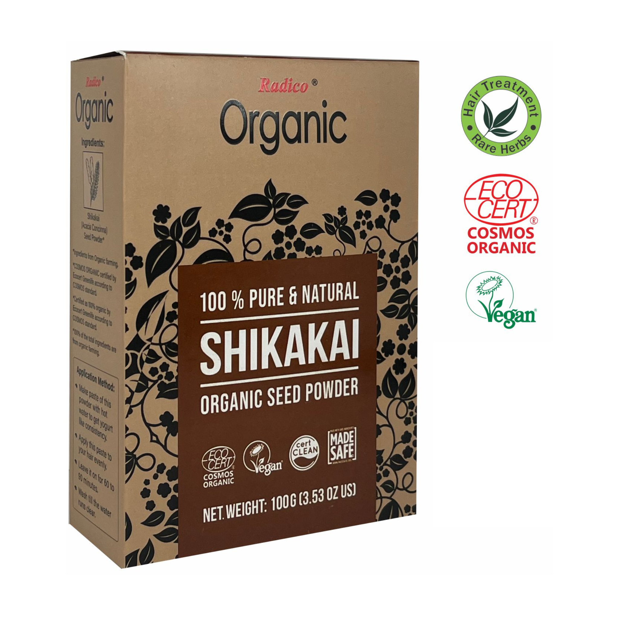 Radico Práškový šampon BIO (100 g) - Shikakai - šampon a kúra v jednom Radico