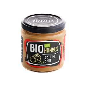 Rudolfs Hummus - pomaz&aacute;nka cizrnov&aacute; s paprikou a chilli BIO (180 g) Rudolfs