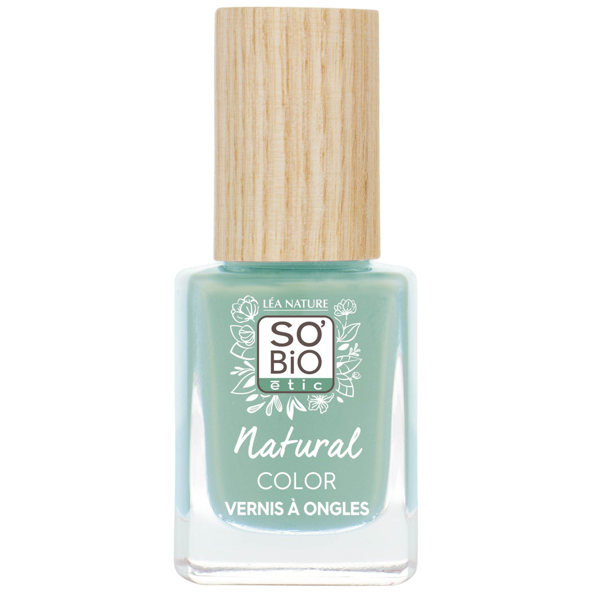 SO’BiO étic Lak na nehty - 85 zelená vodní (11 ml) - se zářivou a intenzivní barvou SO’BiO étic