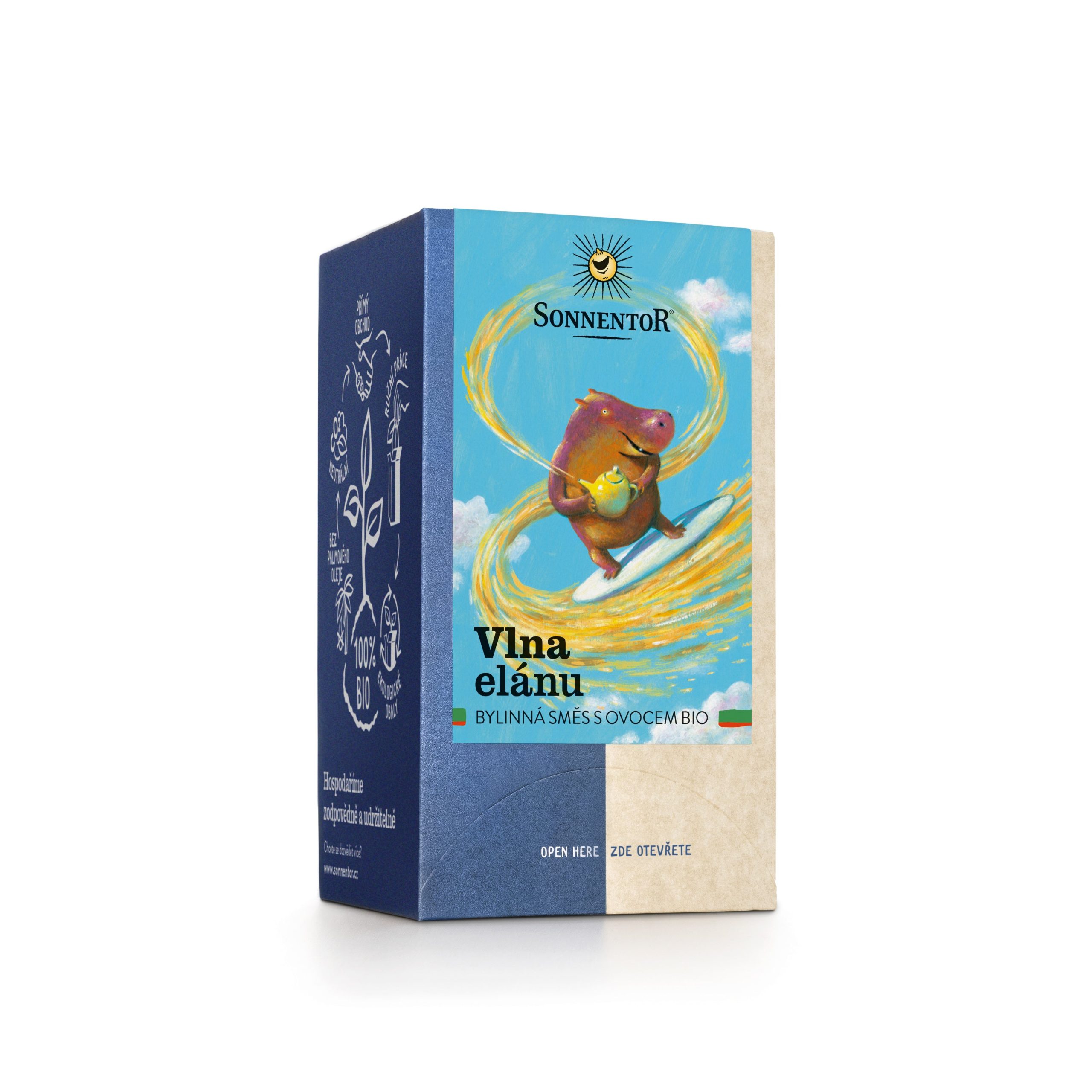 Sonnentor Bylinná směs s ovocem Vlna elánu BIO - nálev. sáčky (18 x 1