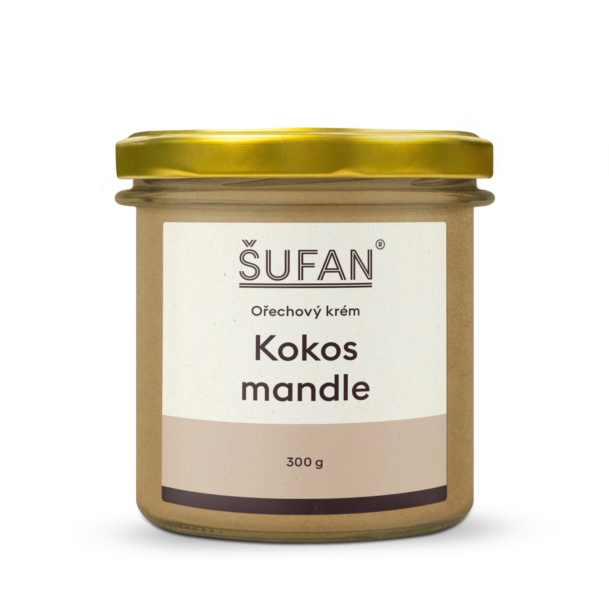 Šufan Kokosovo-mandlové máslo - 300 g - z lahodných mandlí ze španělska Šufan