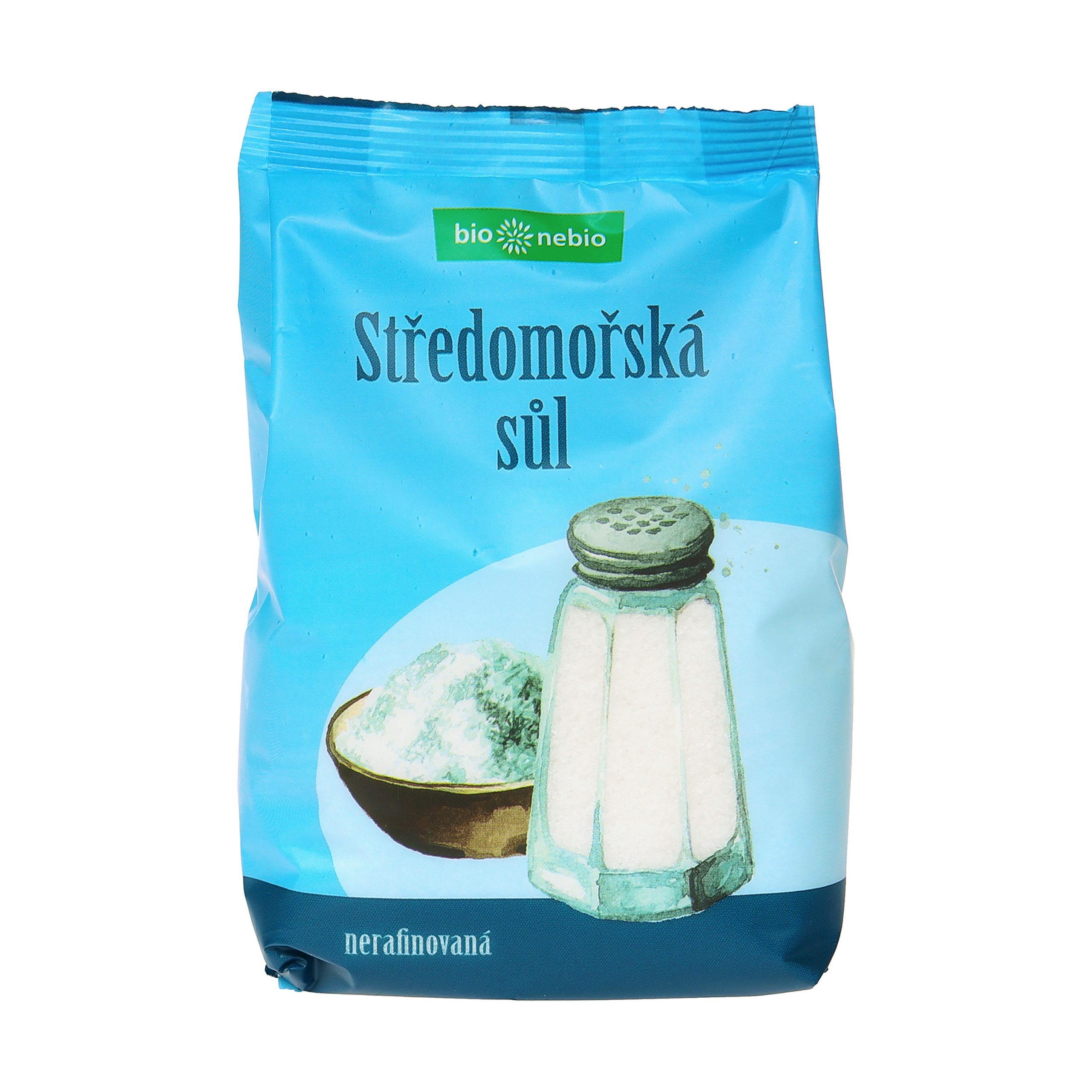 Sůl středomořská nerafinovaná 500 g   BIO NEBIO Bio nebio