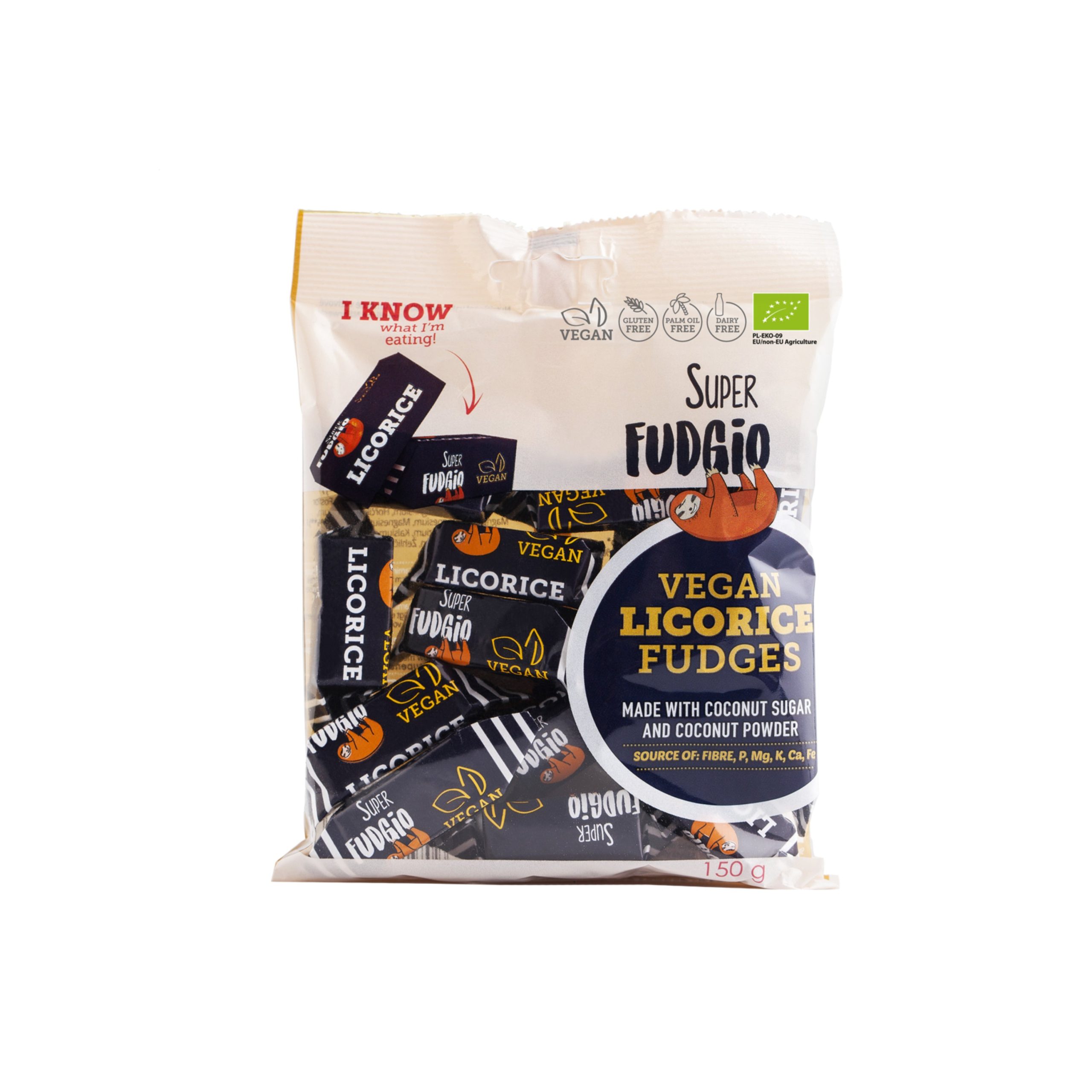 Superfudgio Karamely lékořice vegan BIO (150 g) Superfudgio