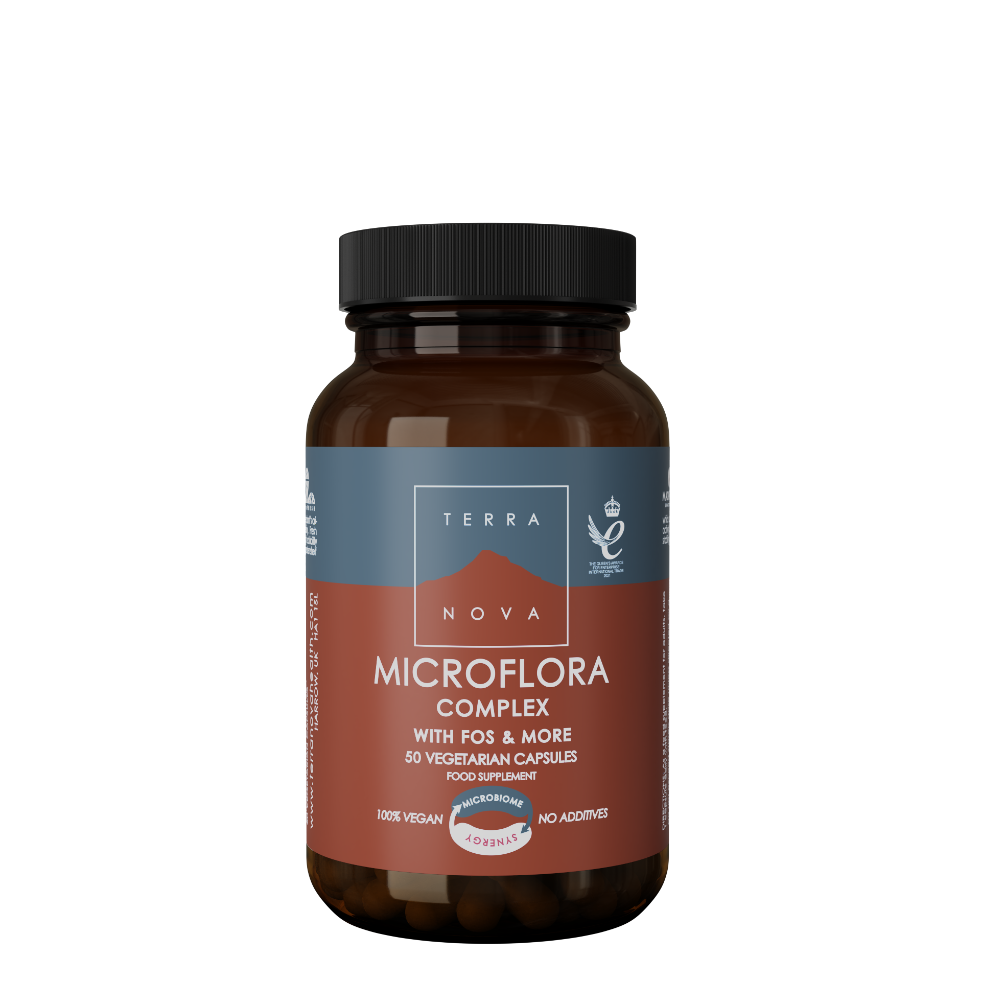 Terranova Health Probiotic Complex & Prebiotics (50 kapslí) - pro podporu střevní mikroflóry Terranova Health