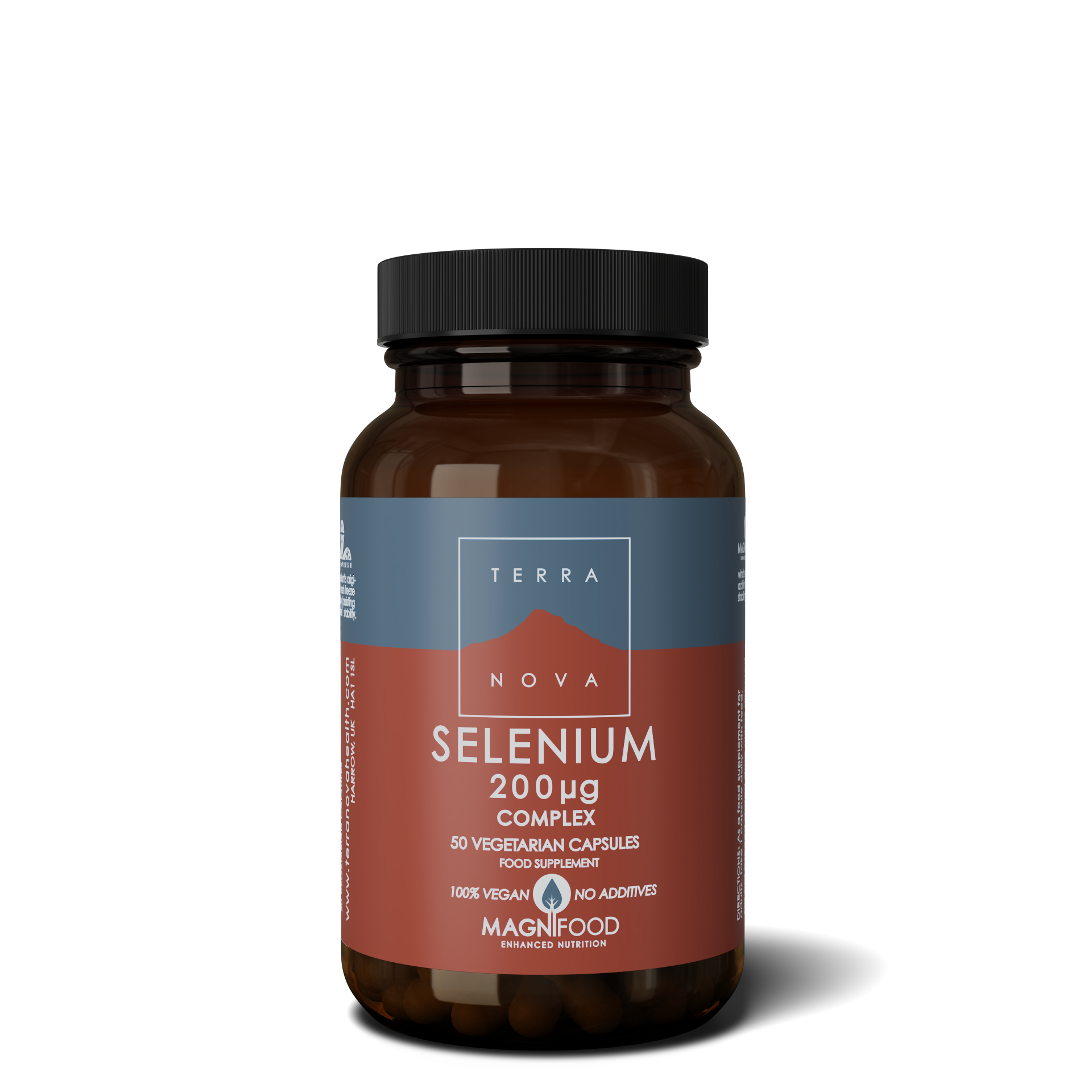 Terranova Health Selenium 200 ug Complex (50 kapslí) - se spirulinou a rakytníkem Terranova Health