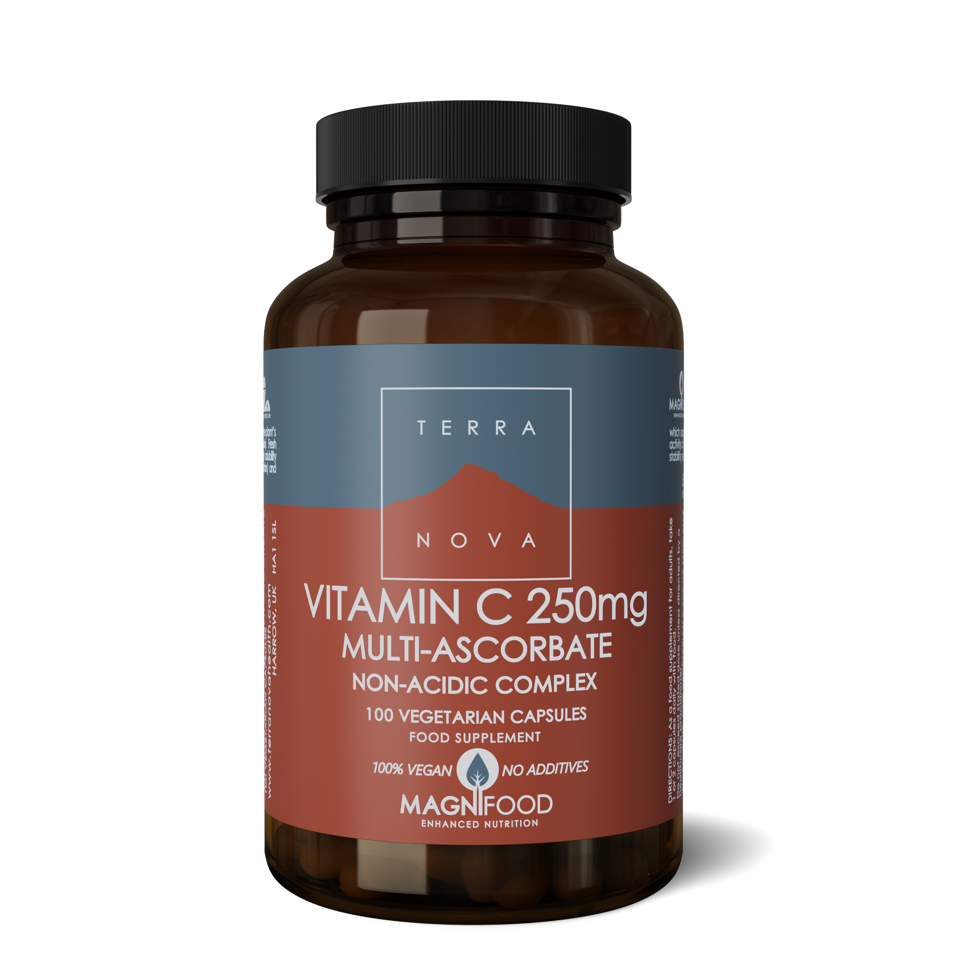 Terranova Health Vitamin C 250 mg Complex - 100 kapslí - ve formě minerálních askorbátů Terranova Health