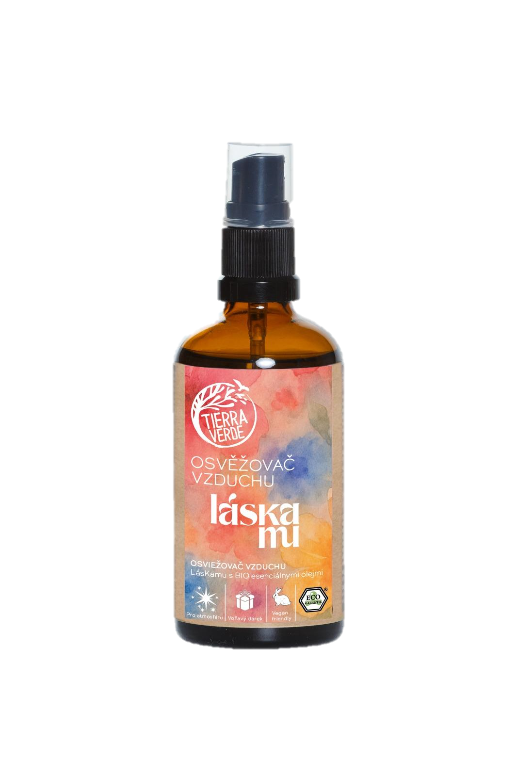 Tierra Verde Osvěžovač vzduchu - Láska by Kamu (100 ml) - výrazná květinová vůně Tierra Verde