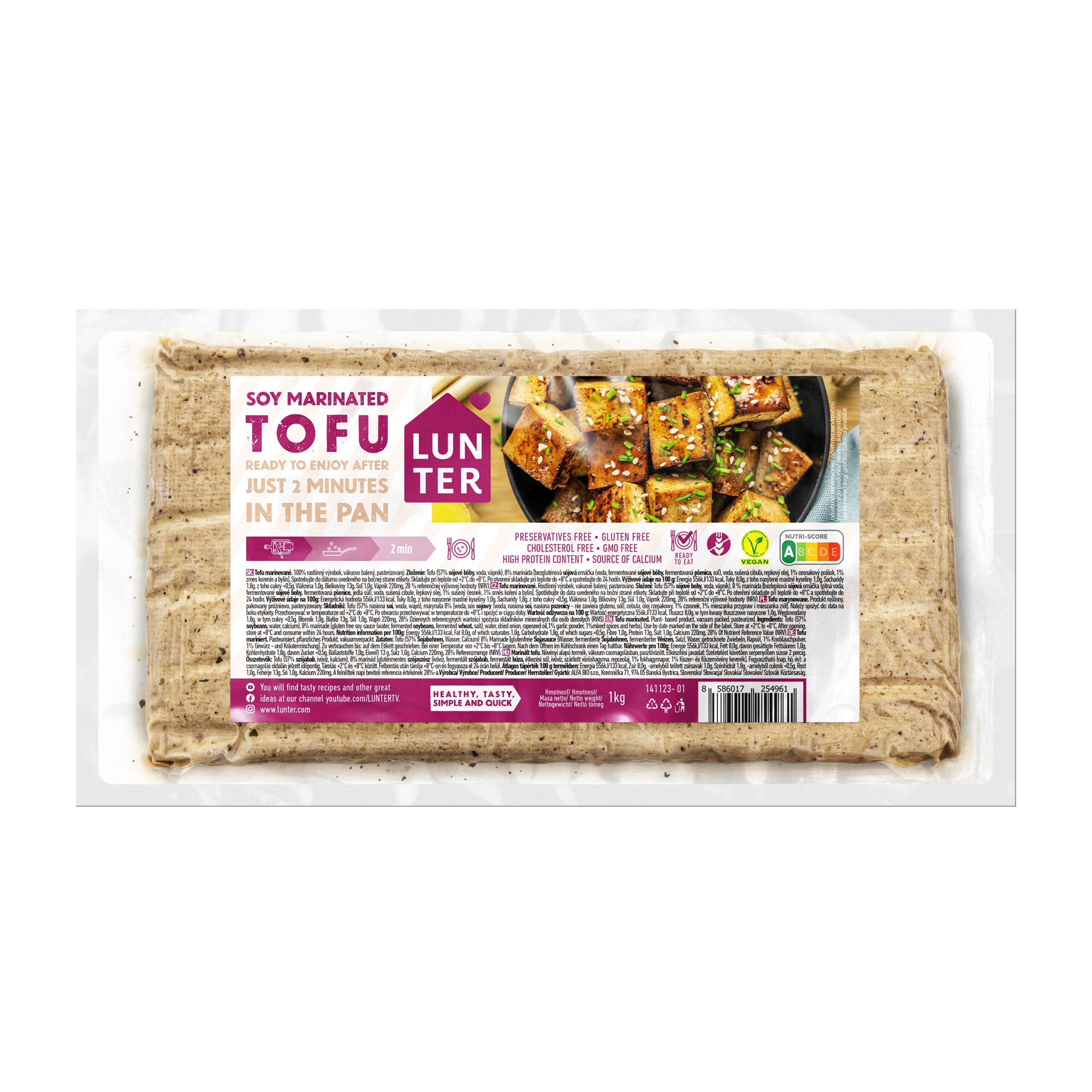 Tofu marinované 1000 g   LUNTER Lunter