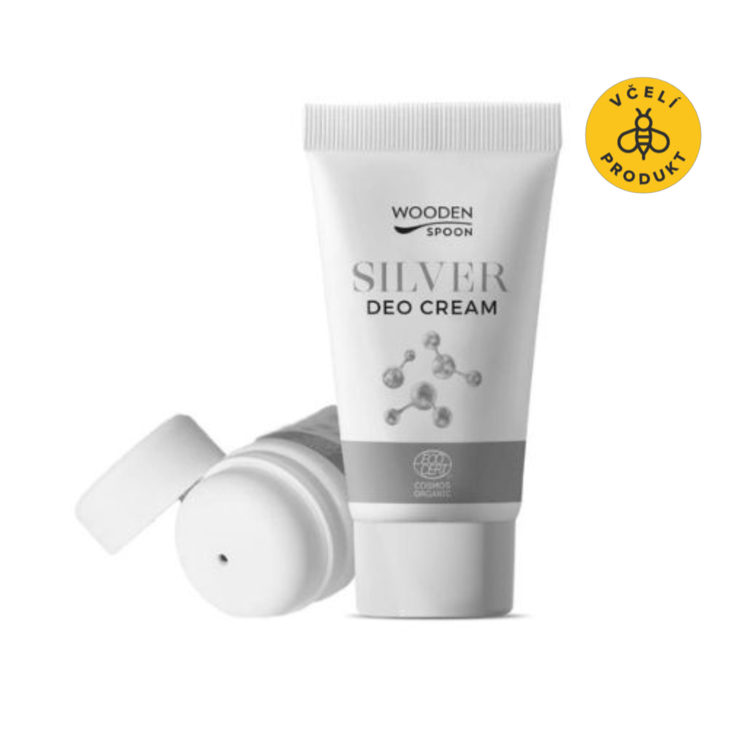Wooden Spoon Krémový deodorant s mikrostříbrem a aplikátorem BIO (40 ml) - unisex vůně Wooden Spoon