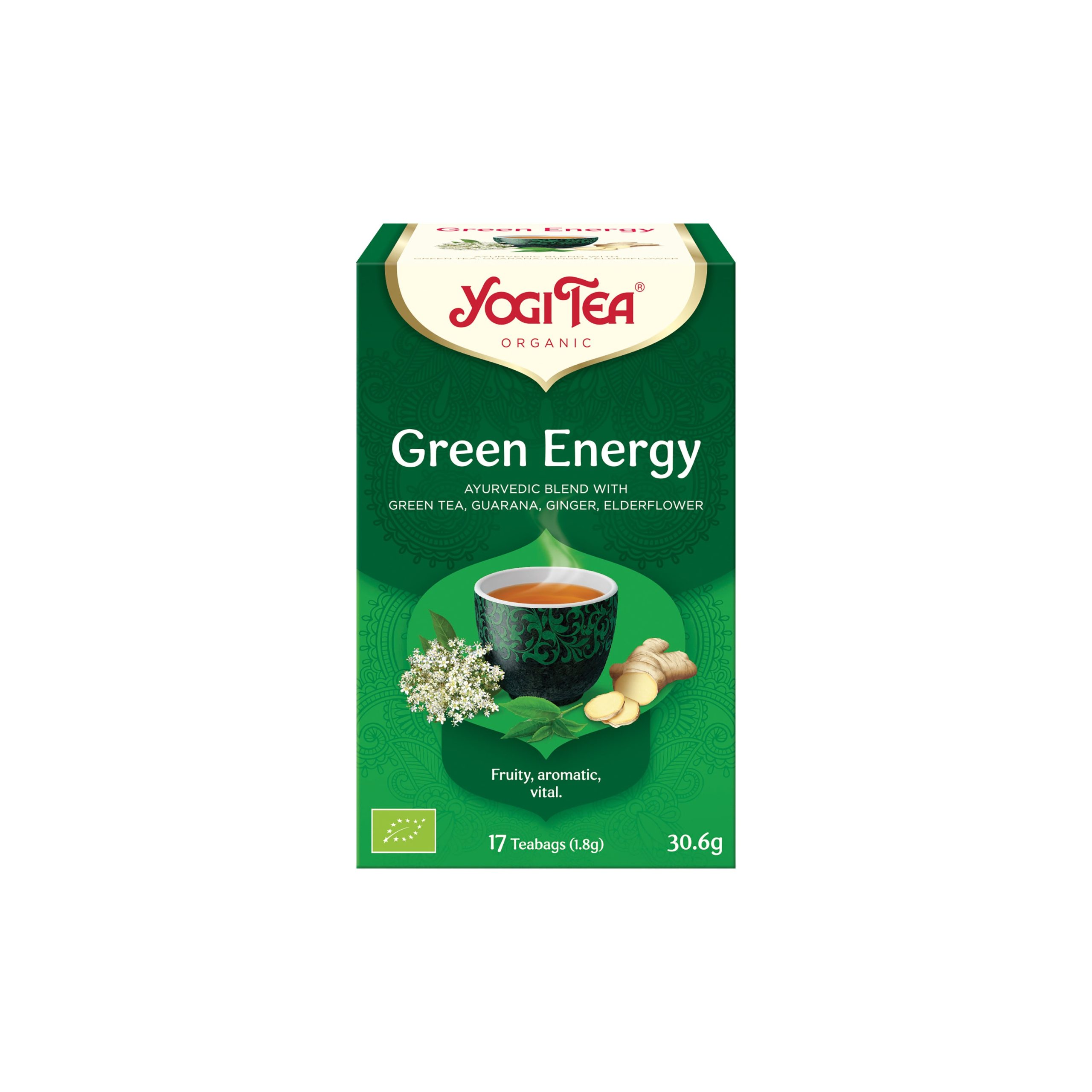 Yogi Tea Čaj Zelená energie BIO - nálev. sáčky (17 x 1