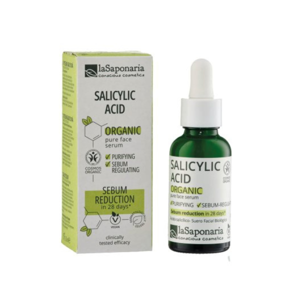 laSaponaria Pleťové sérum - Kyselina salicylová BIO (30 ml) - pro pleť se sklony k akné laSaponaria