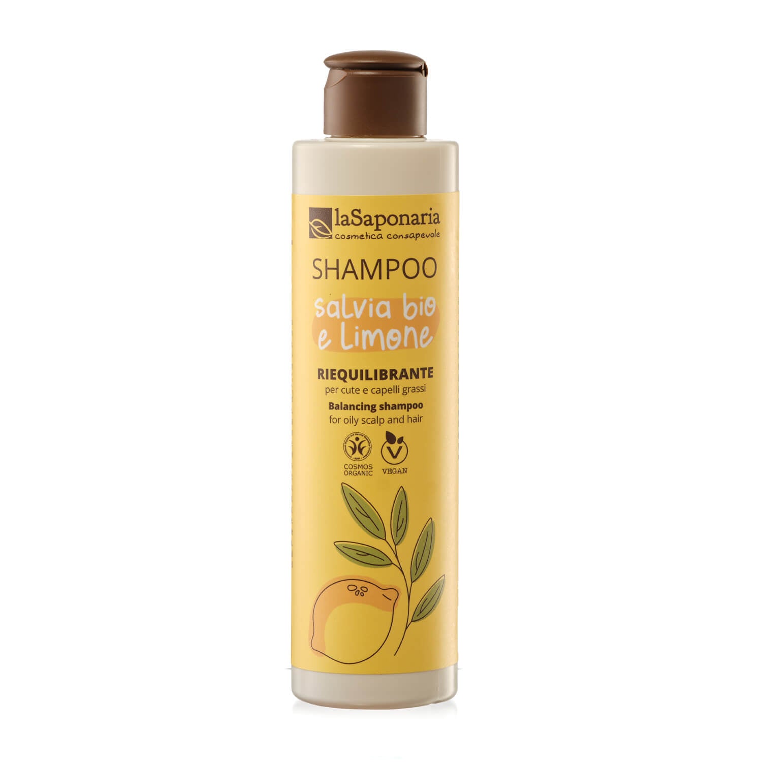 laSaponaria Šampon se šalvějí a citrónem BIO (200 ml) laSaponaria