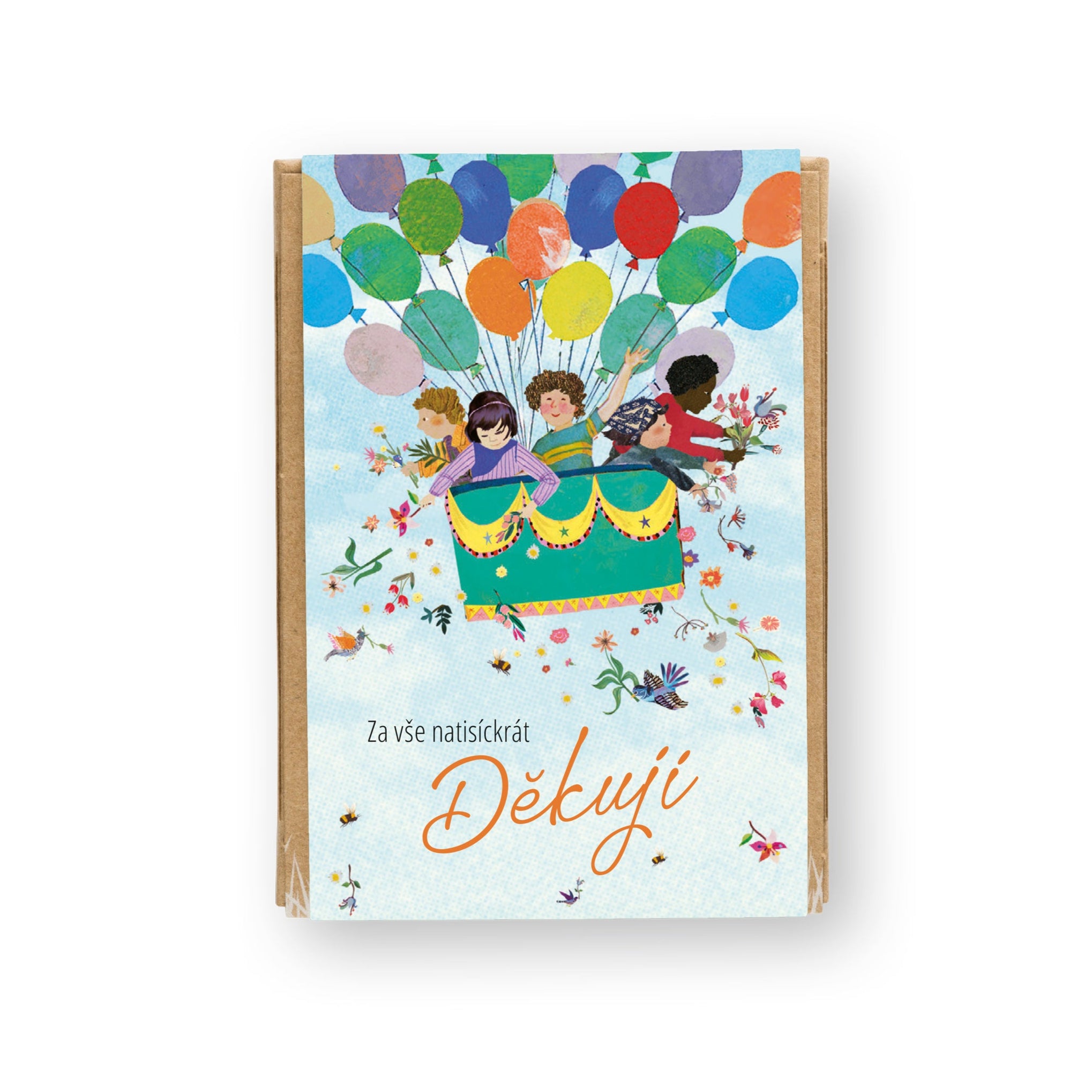 Blossombs Semínkové bomby - Dárková sada mini - Za vše natisíckrát děkuji (4 ks) - darujte květinu jinak Blossombs