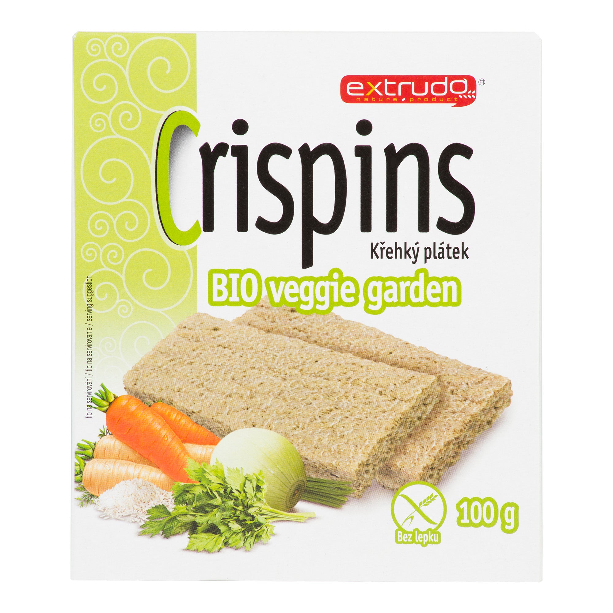 Chlebíček veggie garden 100 g BIO   EXTRUDO Extrudo