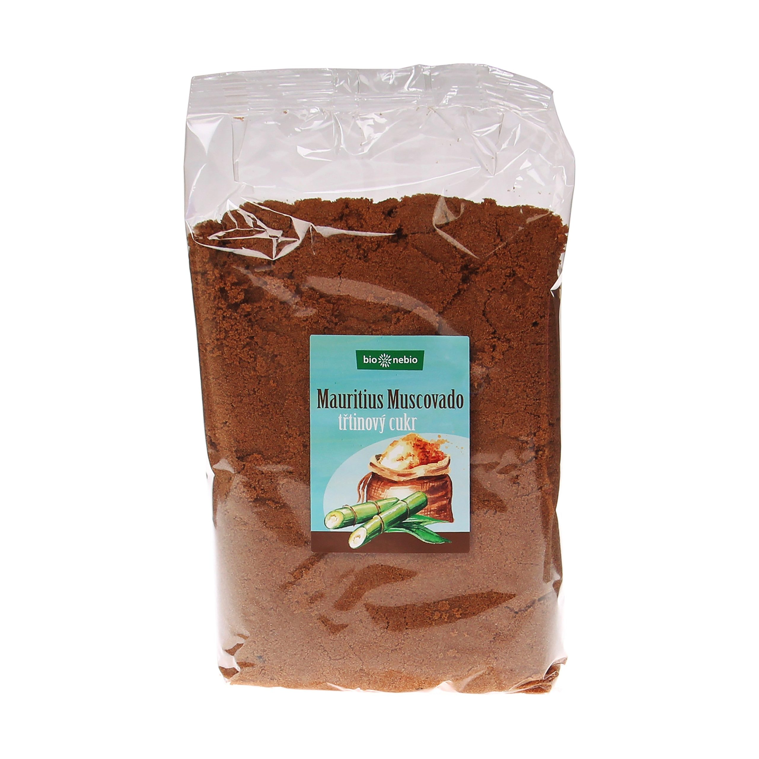 Cukr třtinový přírodní Muscovado 1 kg   BIO NEBIO Bio nebio