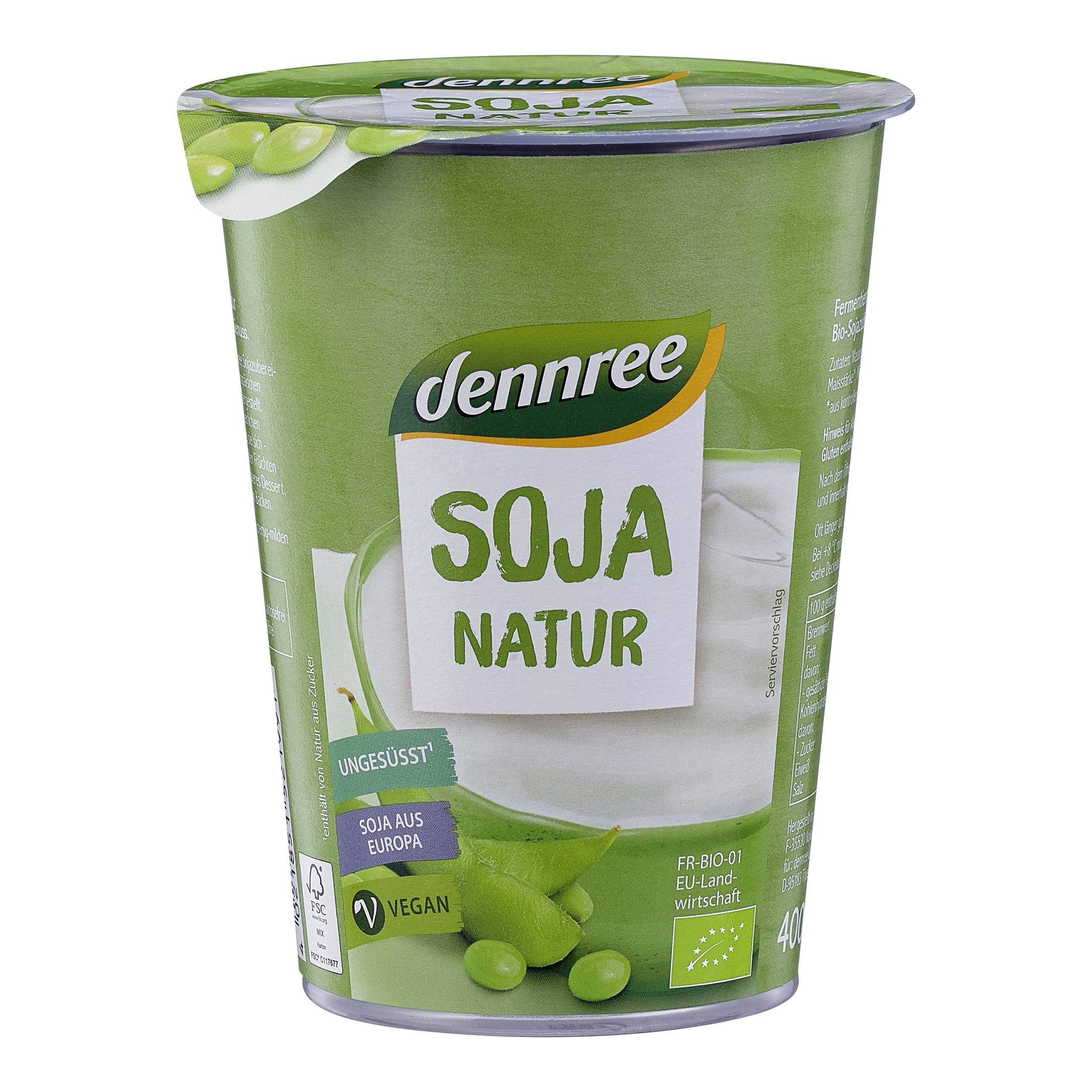 Dennree Dezert sójový natur BIO (400 g) - krémový Dennree
