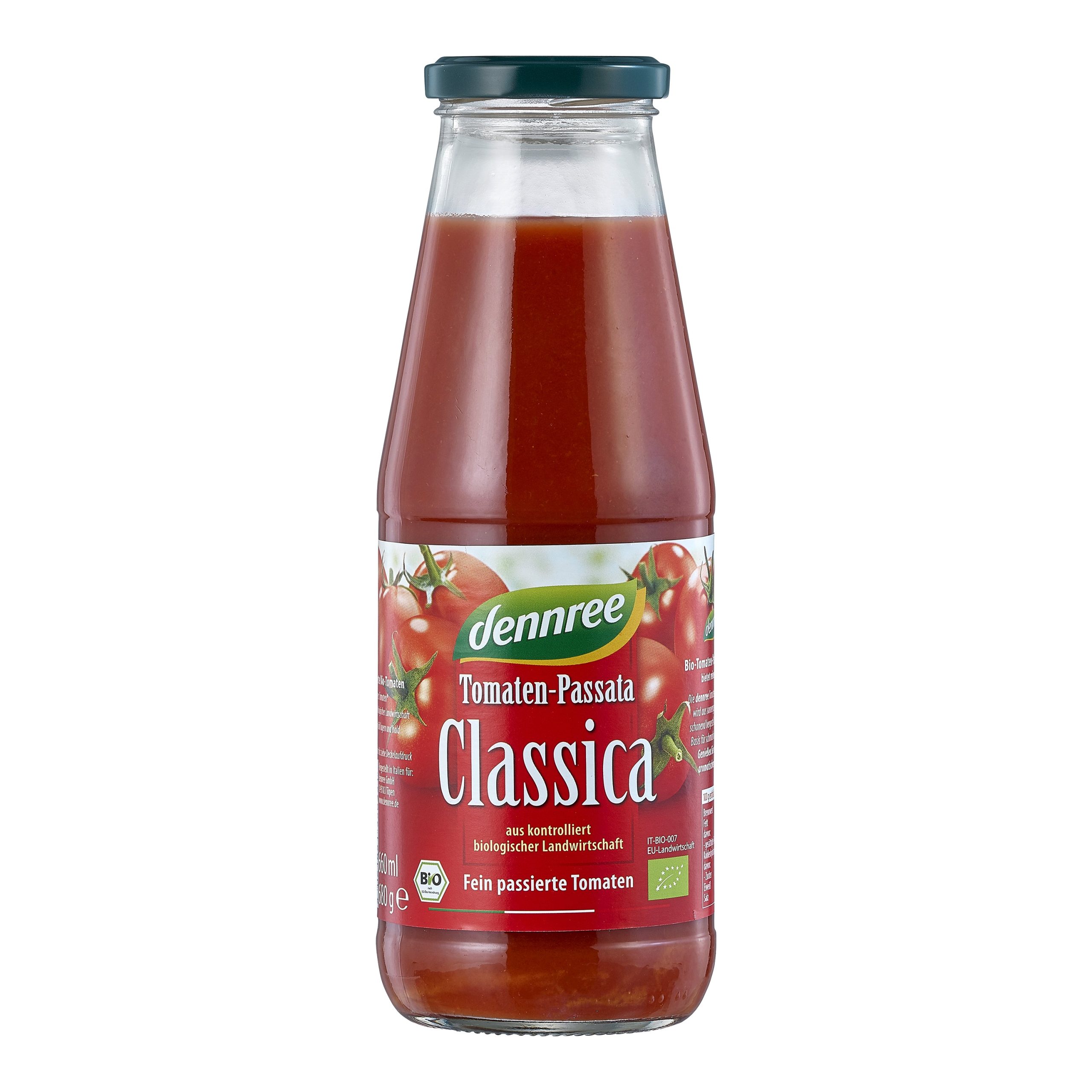 Dennree Passata rajčatová BIO (680 g) - z italských rajčat Dennree