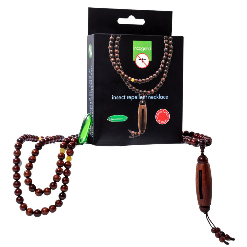 Incognito Dřevěný náhrdelník do přírody s kapslí - kapsli lze snadno vyměnit Incognito