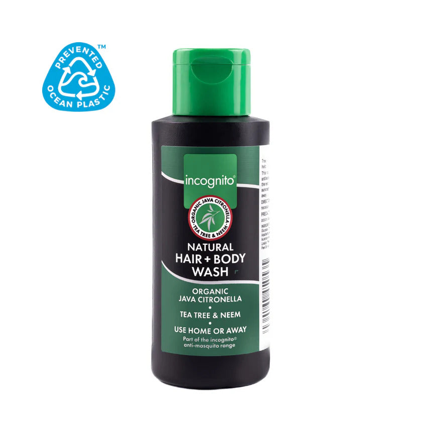 Incognito Ochranný vlasový a tělový šampon s citronelou jávskou (200 ml) - 100 ml - nevoní obtížnému hmyzu a vším Incognito