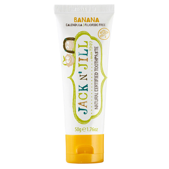 Jack n' Jill Dětská zubní pasta - banán (50 g) - bez fluoridu